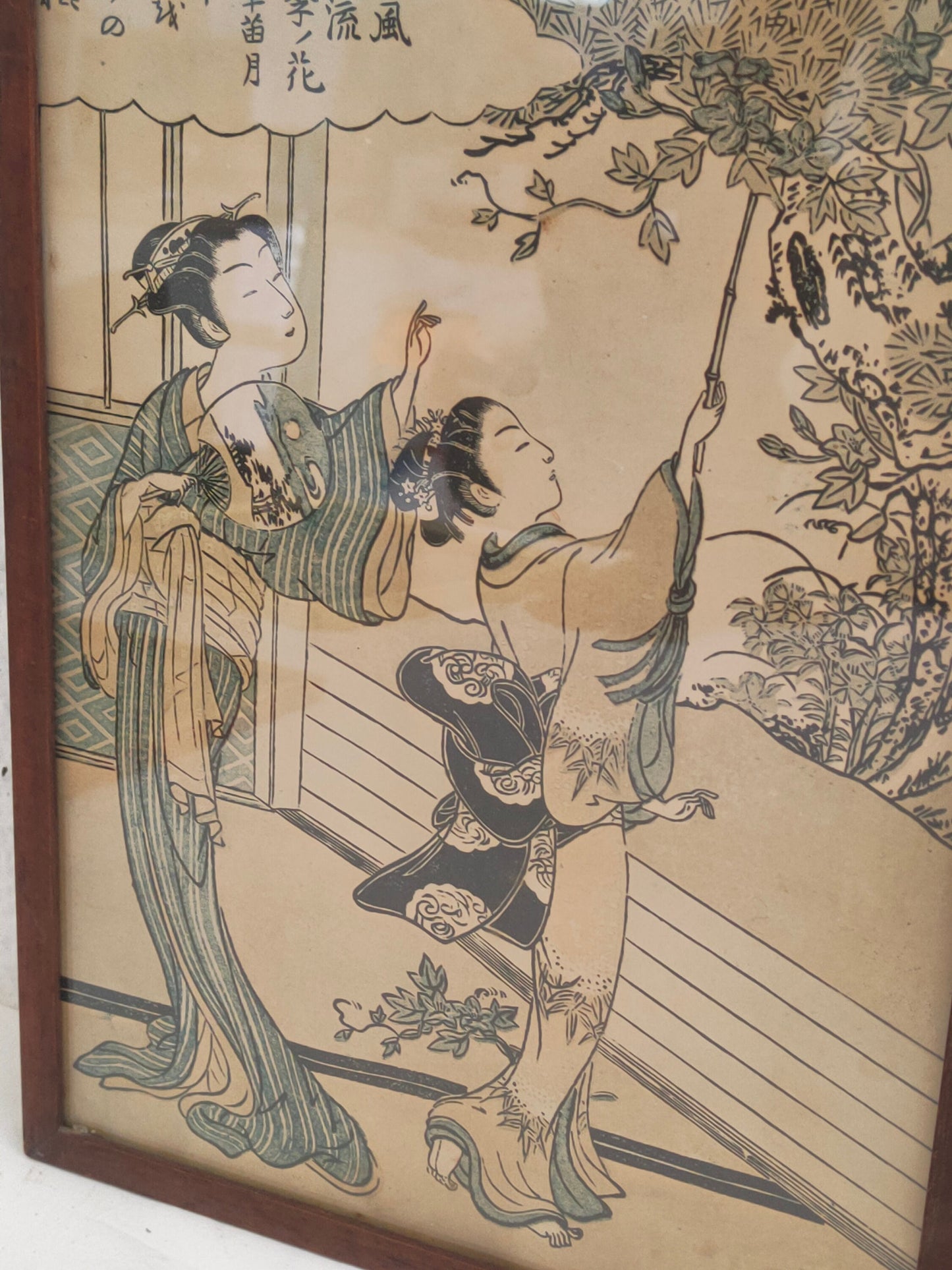 Stampo Giapponese con Donne in Kimono - Bellezza e Tradizione