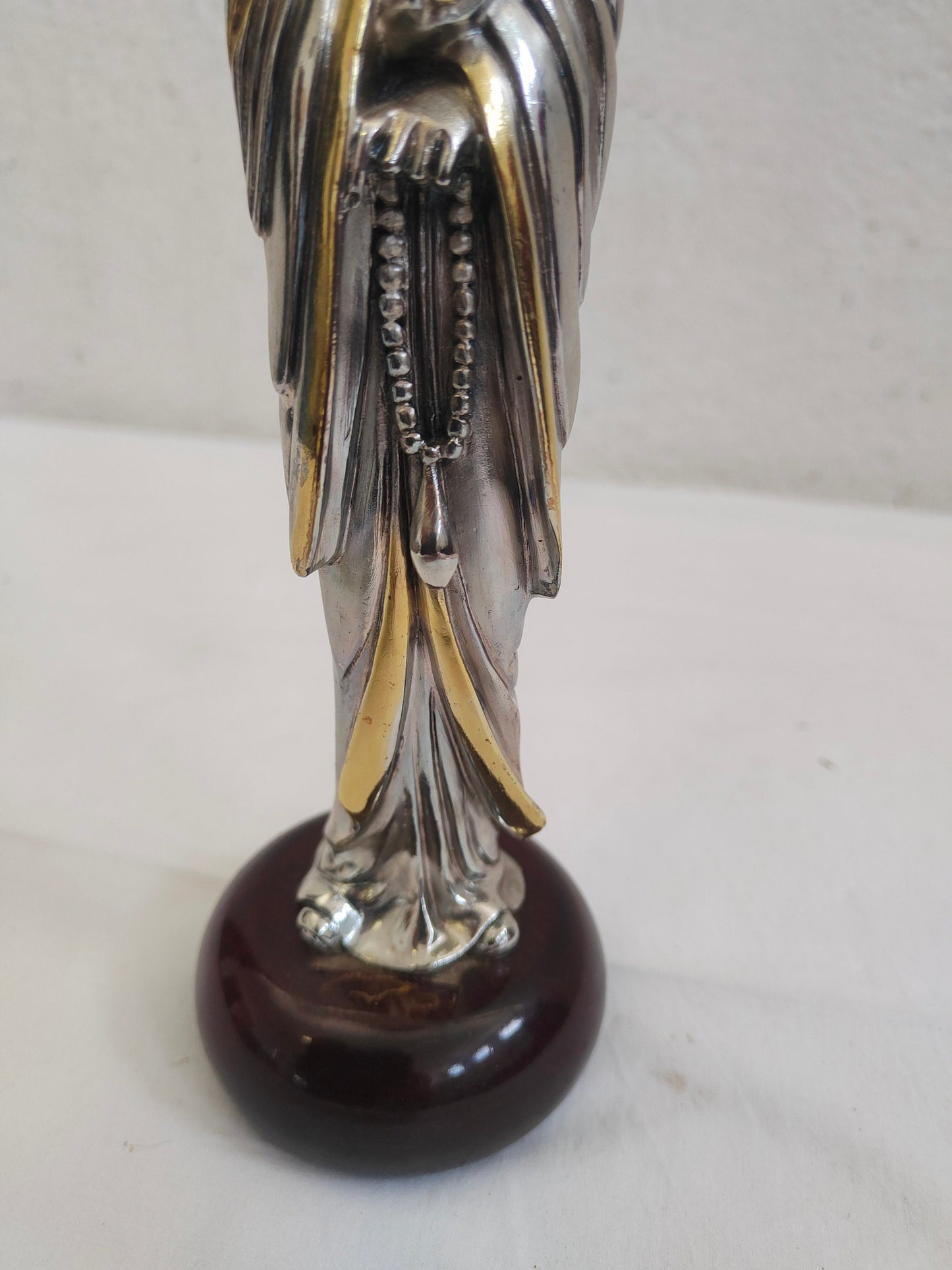 Statua Giapponese Geisha in Argento 925 Placcato - Un'Elegante Opera d'Arte Firmata Camilletti