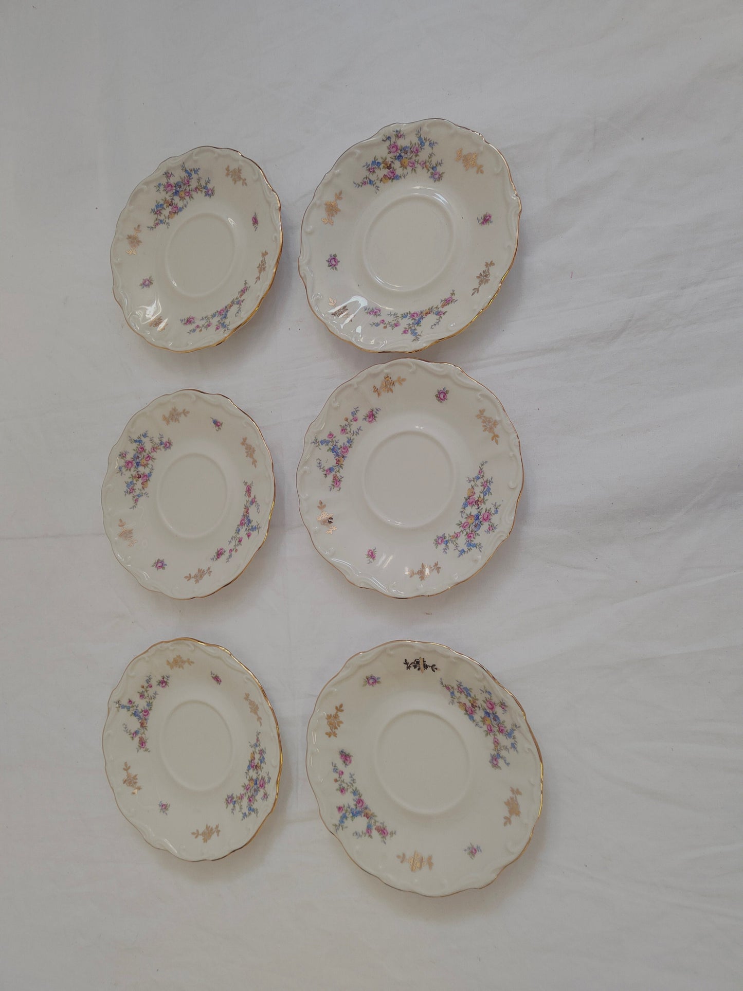 Set di Sei Piattini in Ceramica Bavaria - Eleganza e Raffinatezza a Tavola
