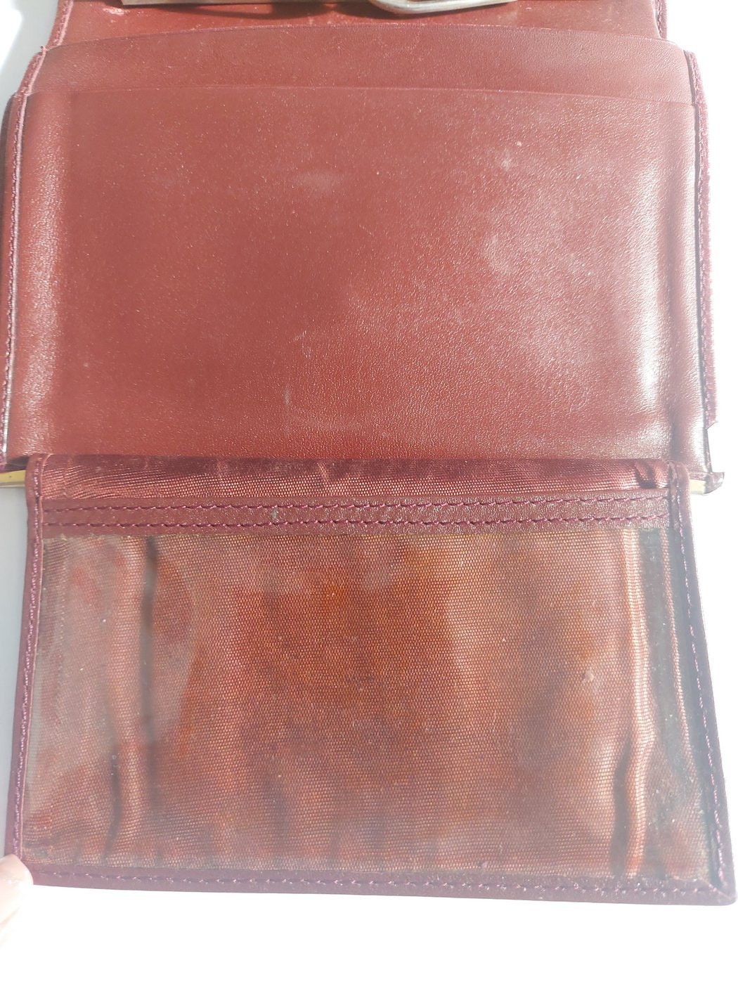 Portafoglio da Donna Cartier Paris in Pelle Rossa Bordeaux