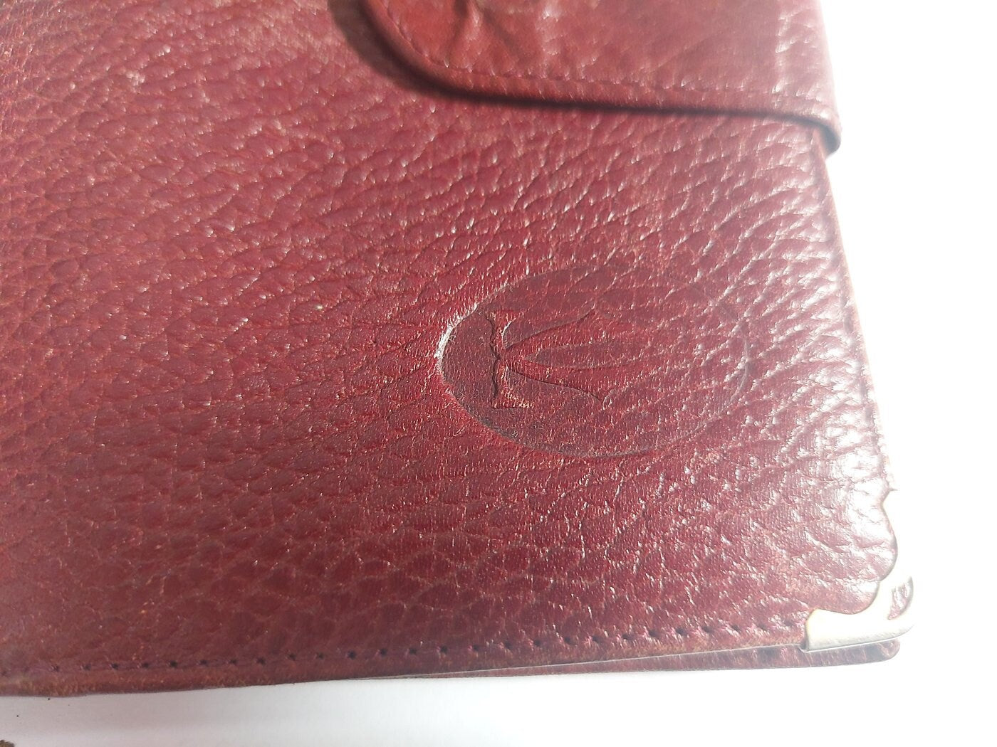 Portafoglio da Donna Cartier Paris in Pelle Rossa Bordeaux