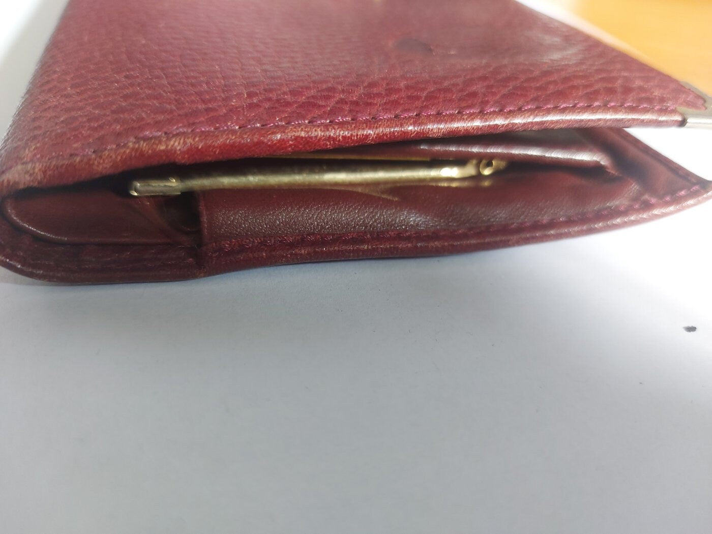 Portafoglio da Donna Cartier Paris in Pelle Rossa Bordeaux