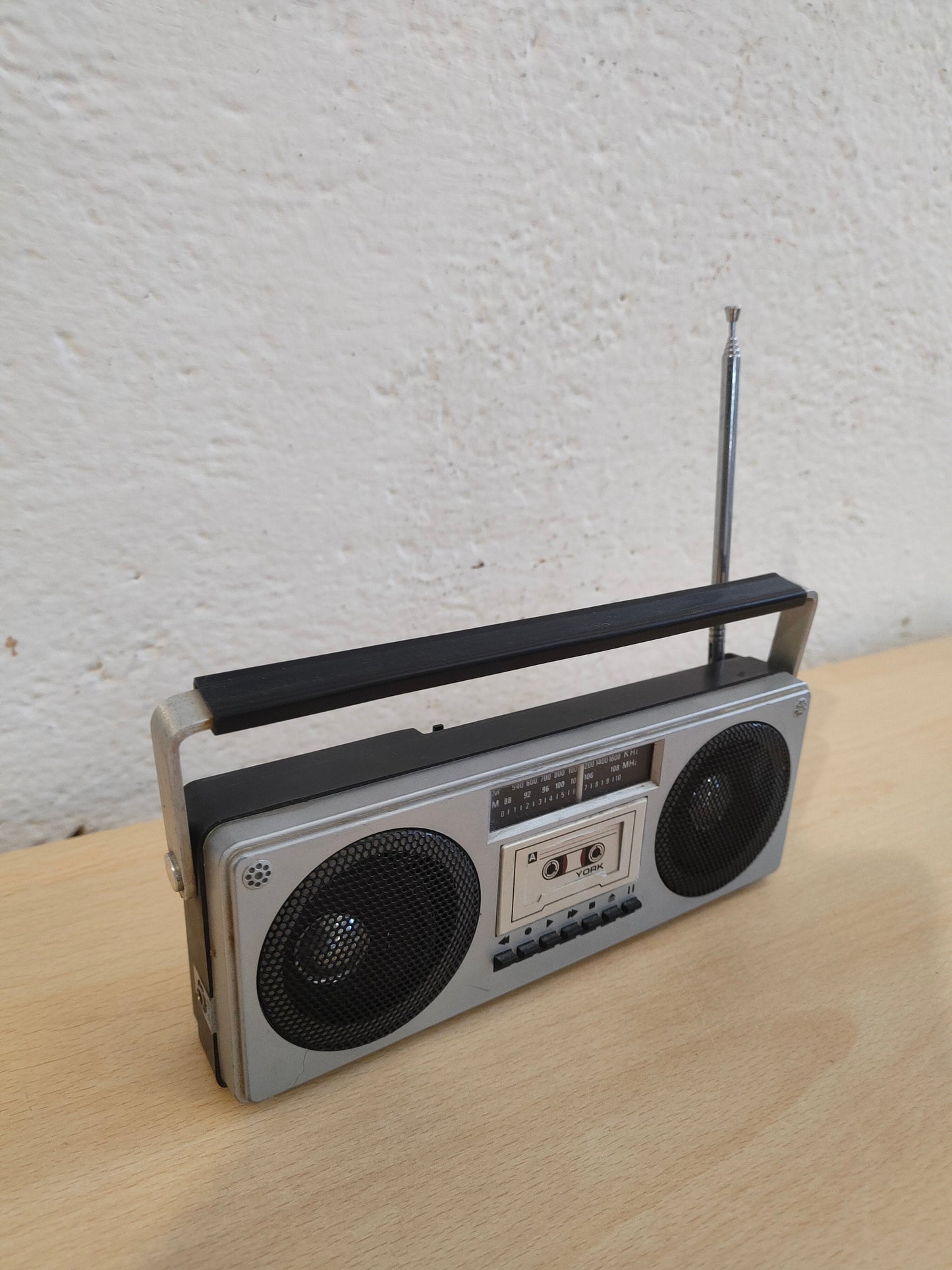 Vintage York FM and AM Radio - British Registered Design - Retro Style