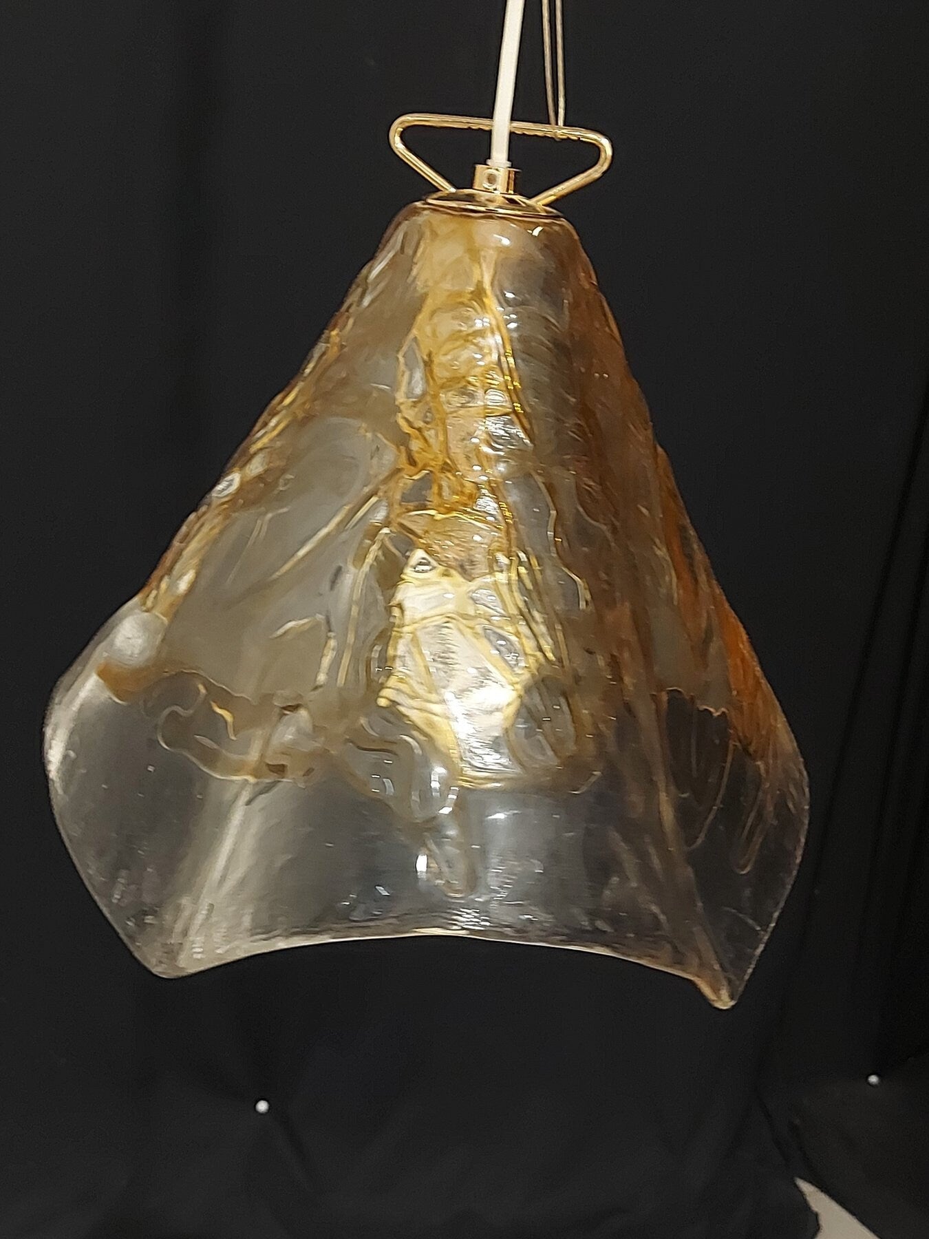 Lampadario in Vetro La Murrina Anni '70 - Stile Vintage e Artigianato