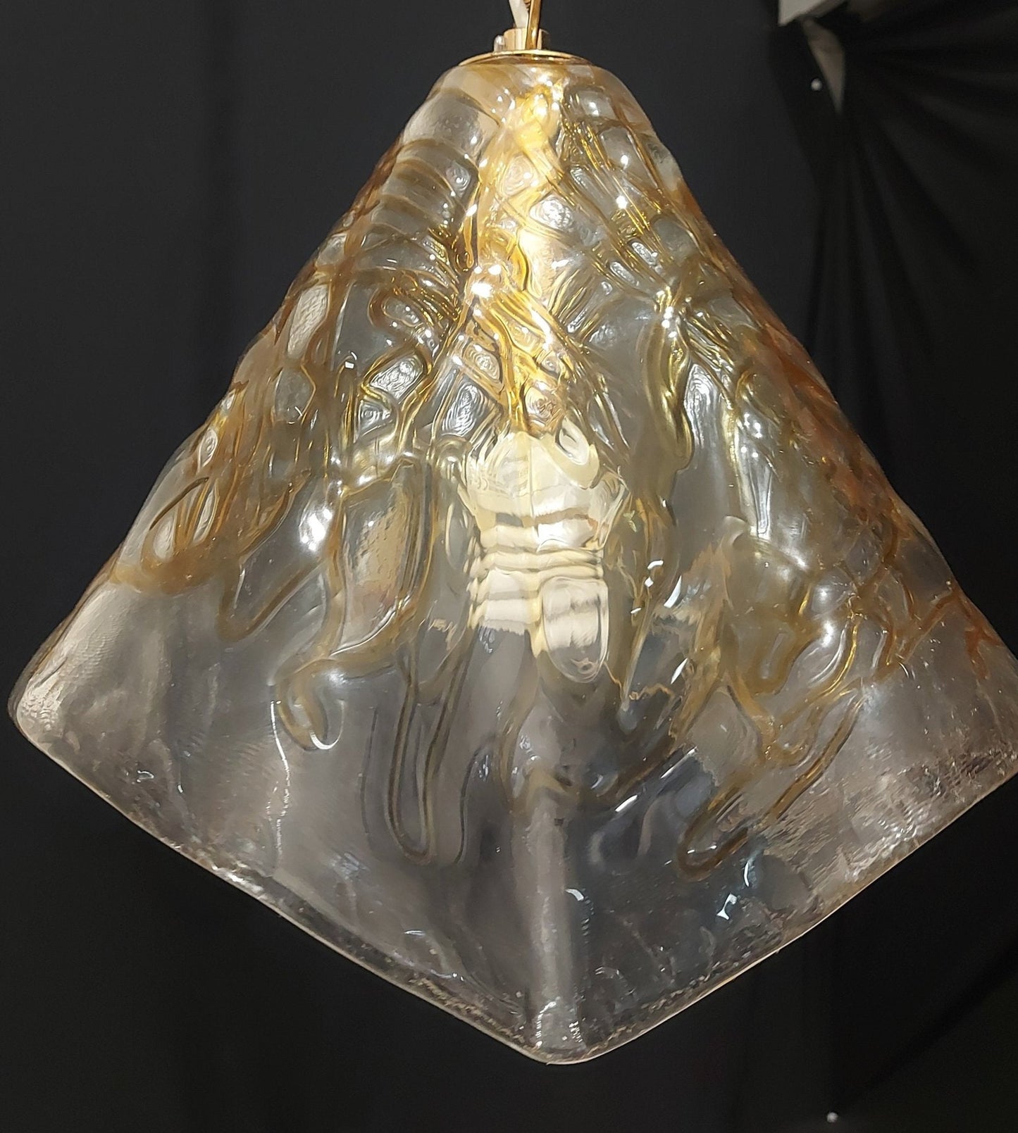 Lampadario in Vetro La Murrina Anni '70 - Stile Vintage e Artigianato