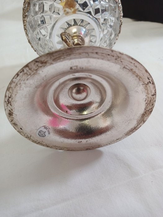 Antica Coppa in Argento 1000 con Base - Eleganza e Stile Intramontabile