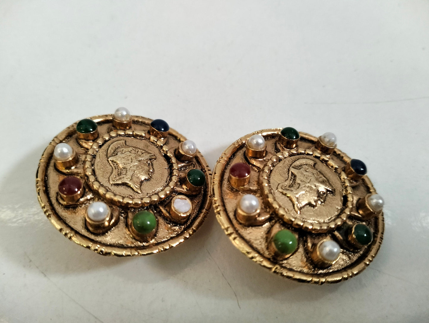 Orecchini a Clip Vintage Firmati Sharra Pagano - Eleganza Retrò