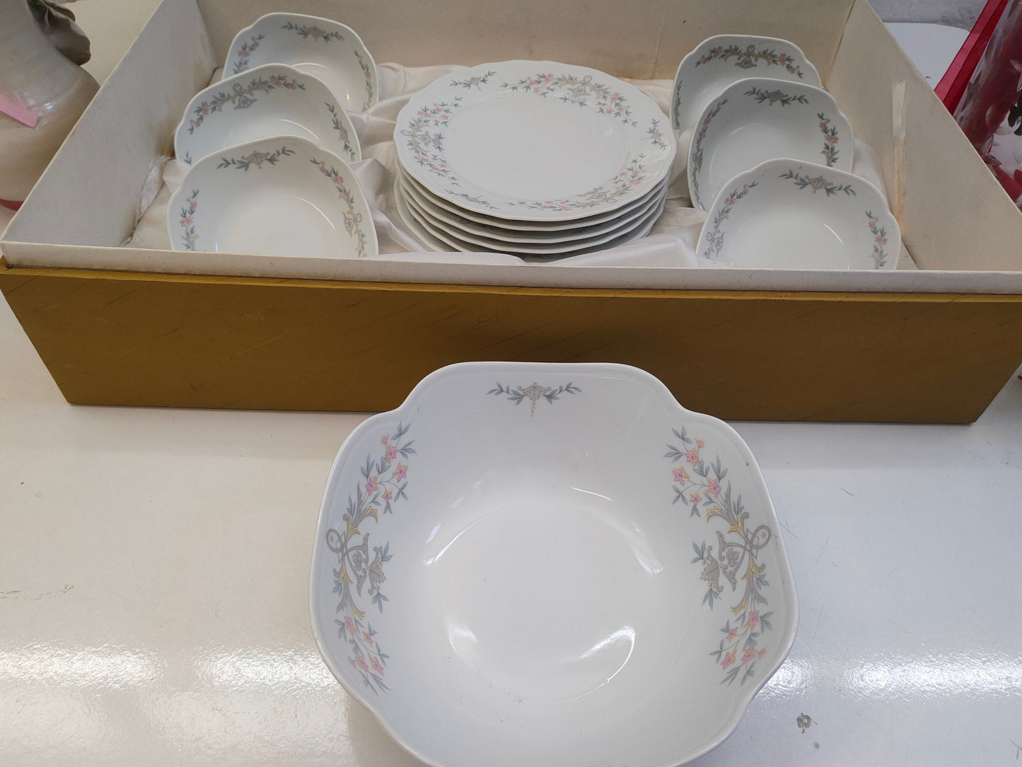 Servizio di piatti Vintage Tirschenreuth Bavaria Completo - Nuovo di Zecca - Regalo di Nozze