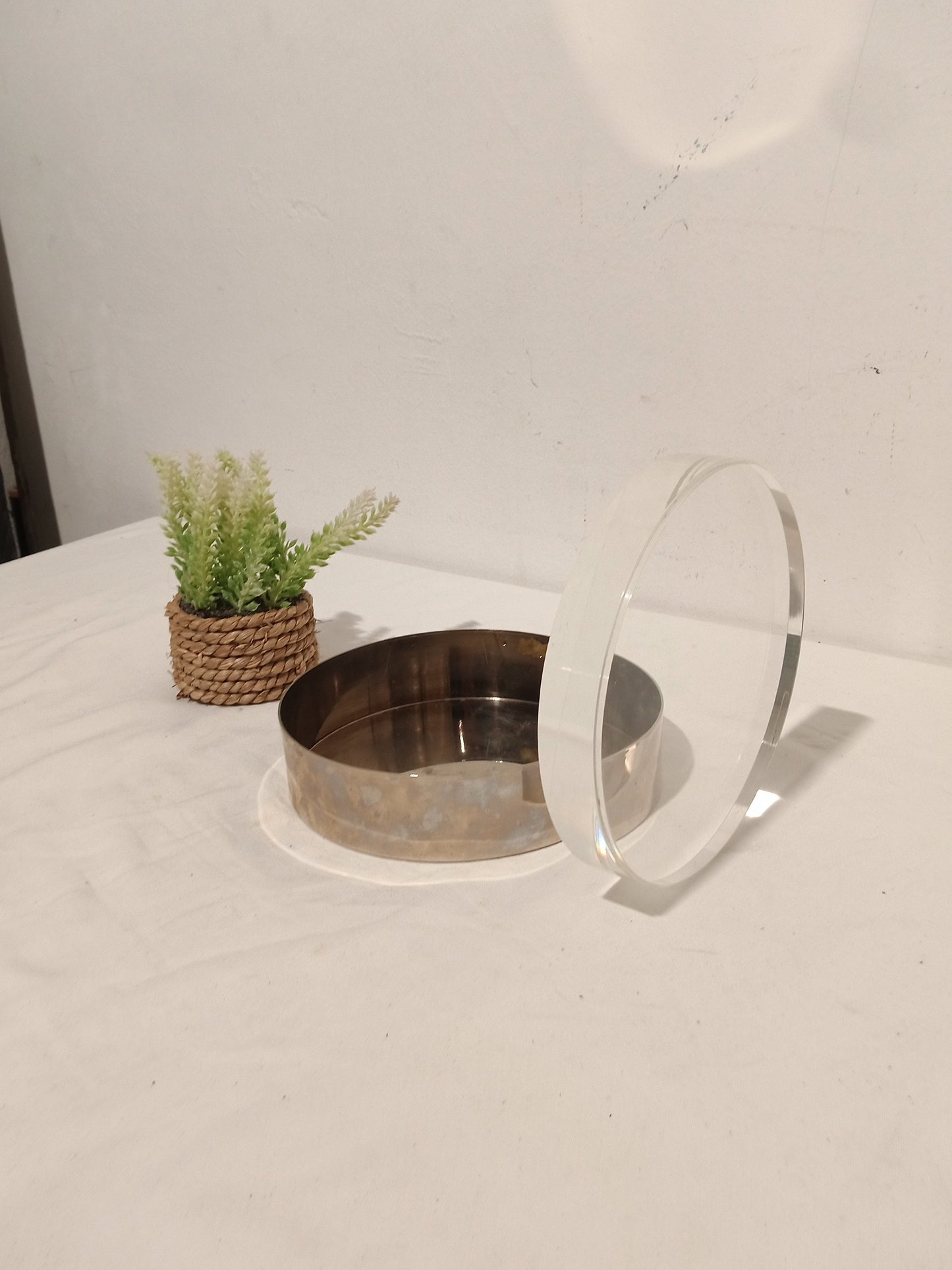 Vintage Silver Cylindrical Box Maison R. DEBLADIS - Paris