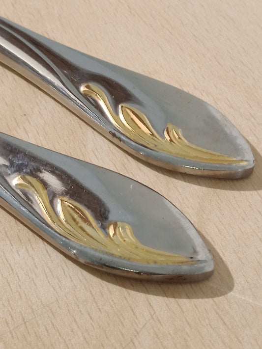 Göttingen Knife Set - 12 Pieces - Steel with Gold Decoration
