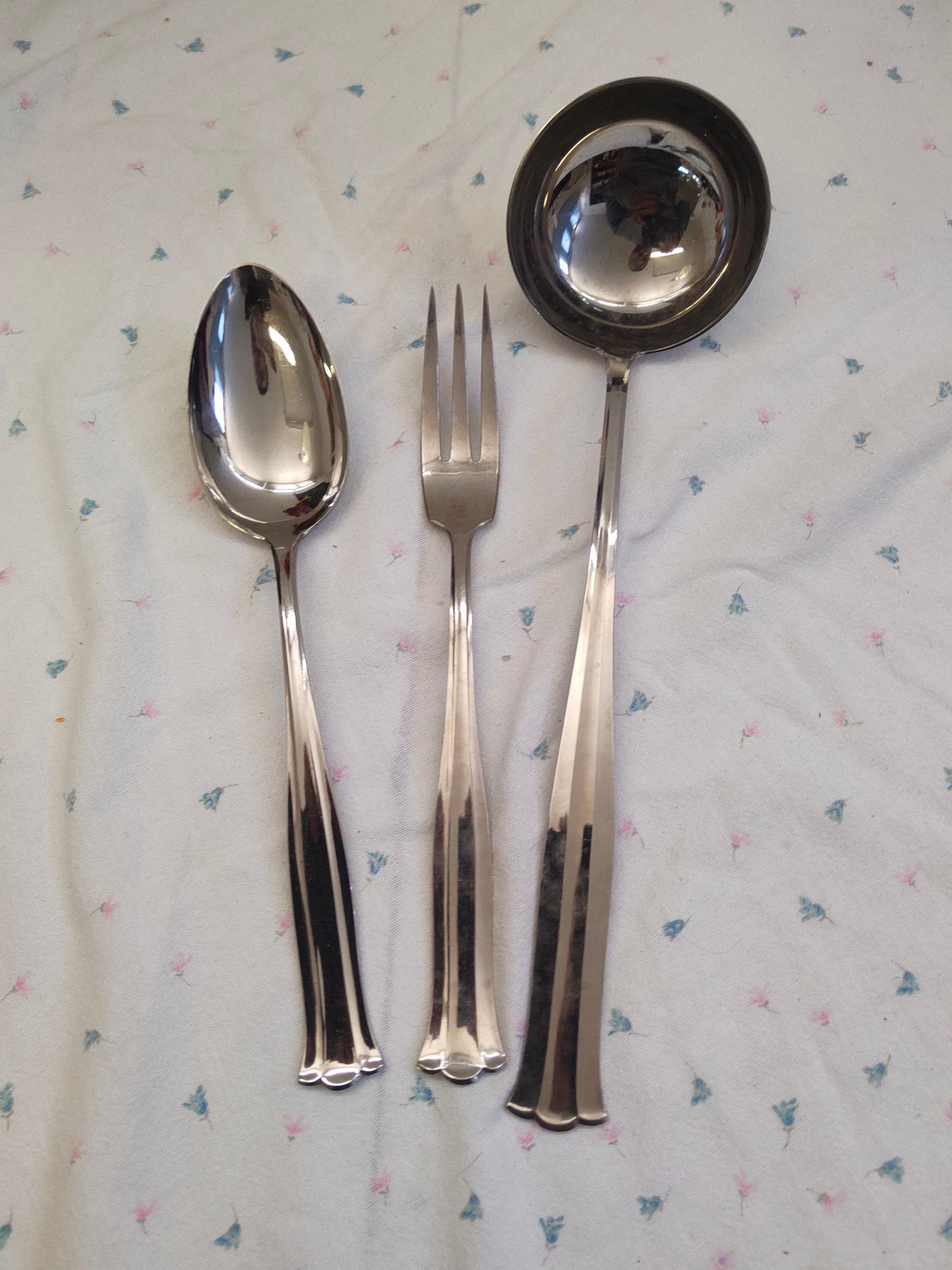 Servizio di posate vintage in scatola di legno 39pz Acciaio Inossidabile Made in Italy