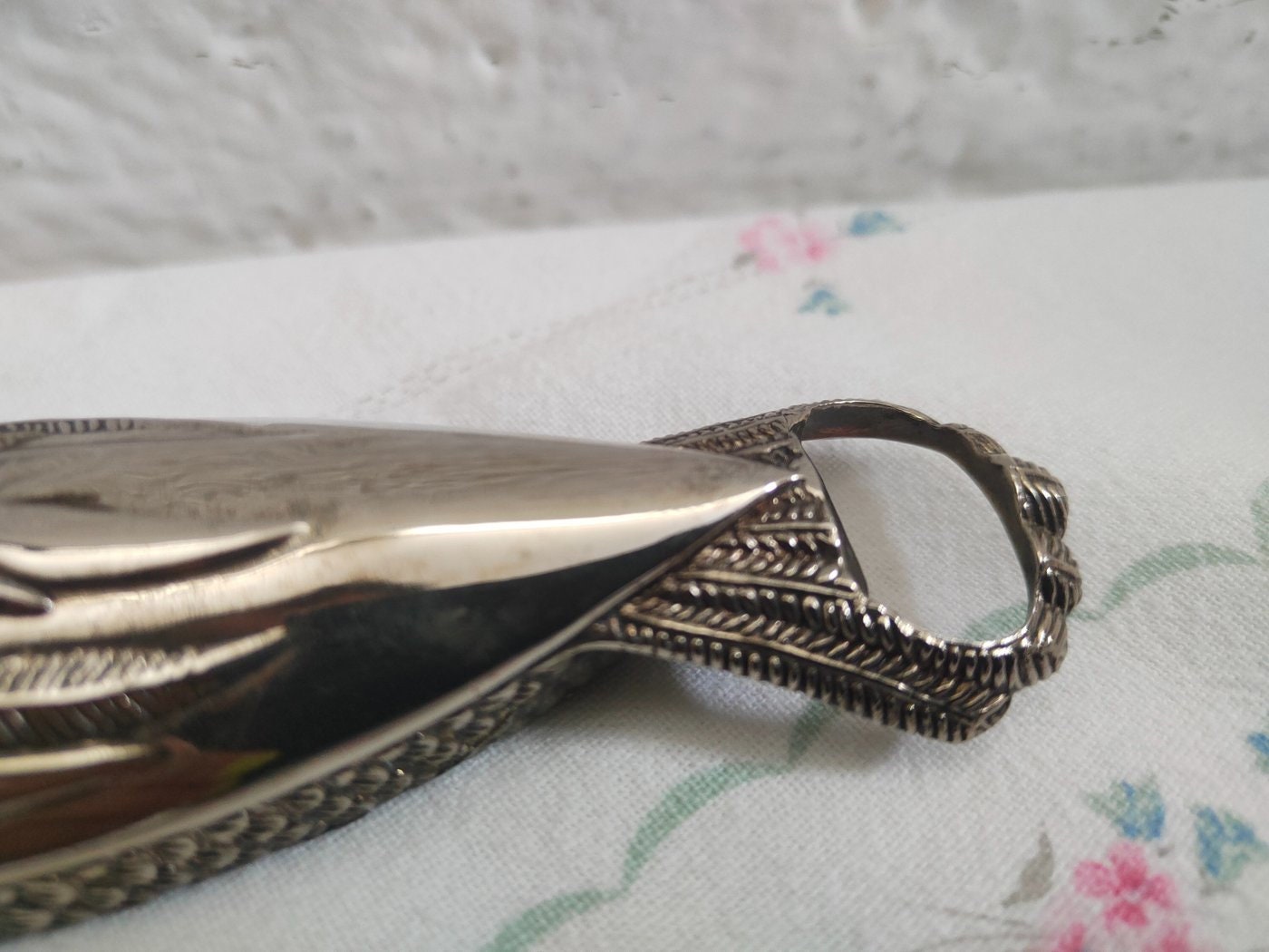 Apribottiglie a forma di anatra placcato argento anni '60