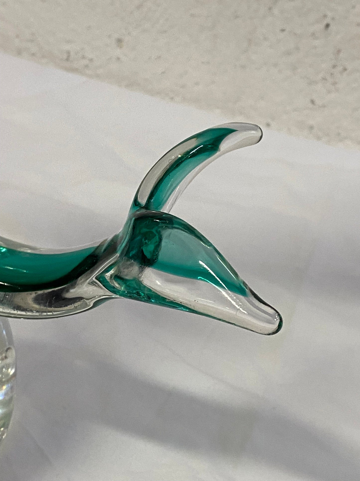 Scultura in Vetro di Murano a Forma di Delfino - Un'Opera d'Arte Unica e Rara