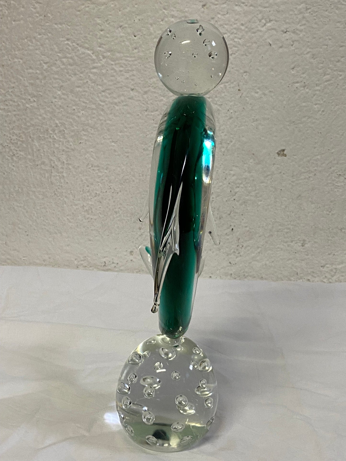 Scultura in Vetro di Murano a Forma di Delfino - Un'Opera d'Arte Unica e Rara