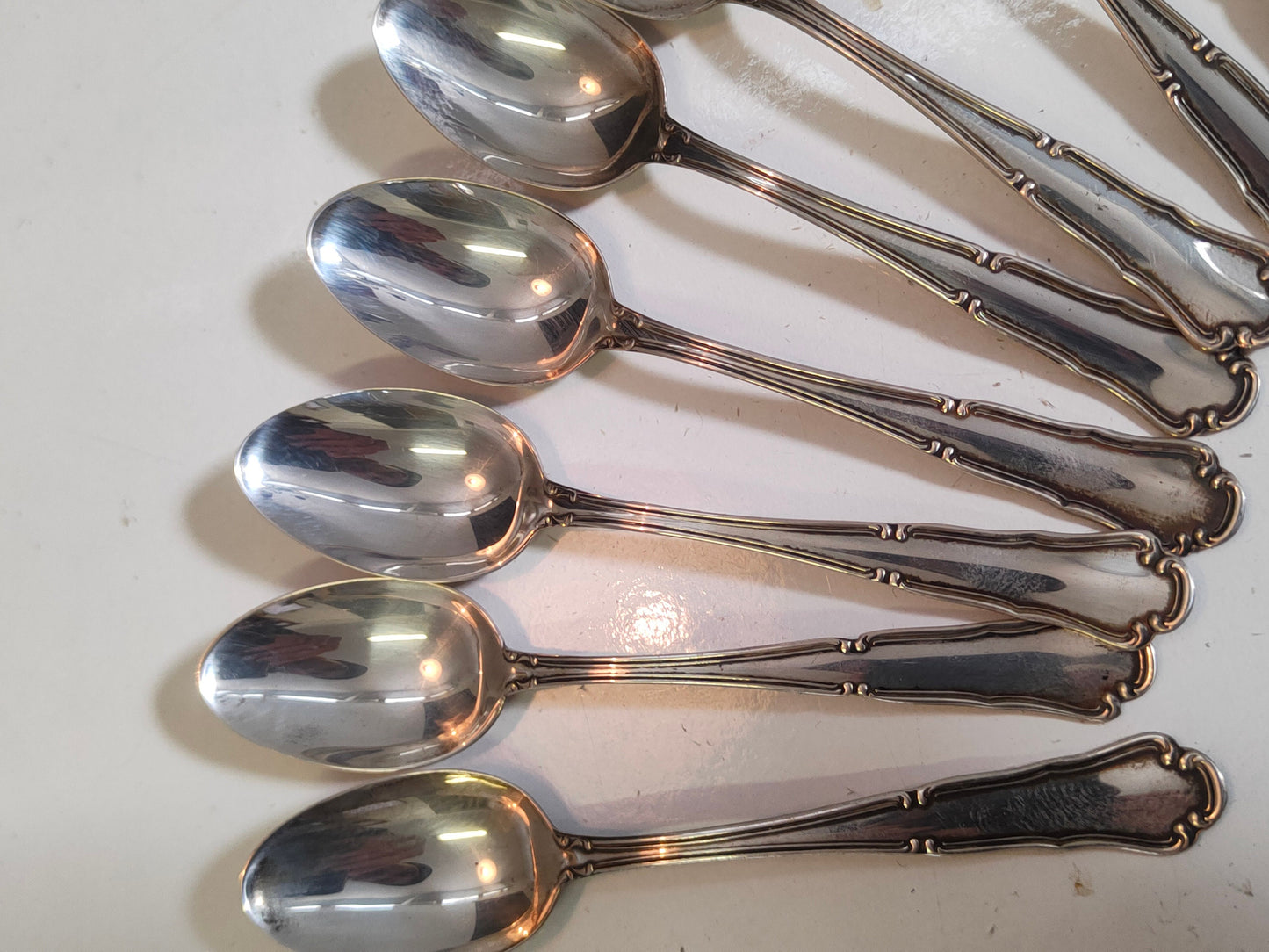 cucchiaini caffè antichi 12 pz stile impero argento 800