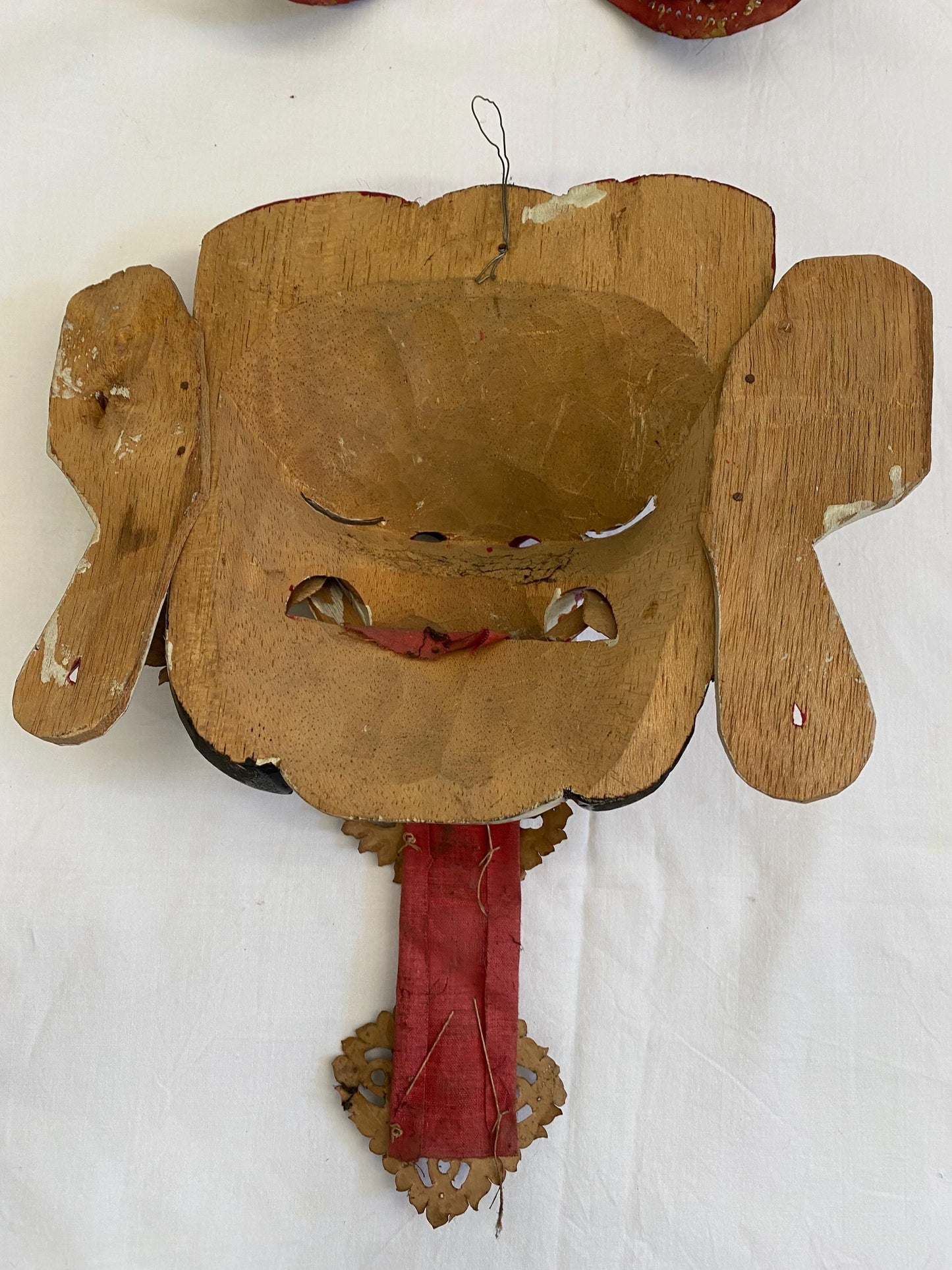 Maschera da Demone Tribale Balinese - Maschera da Diavolo Dipinta a Mano con corona - Rangda Strega Malvagia