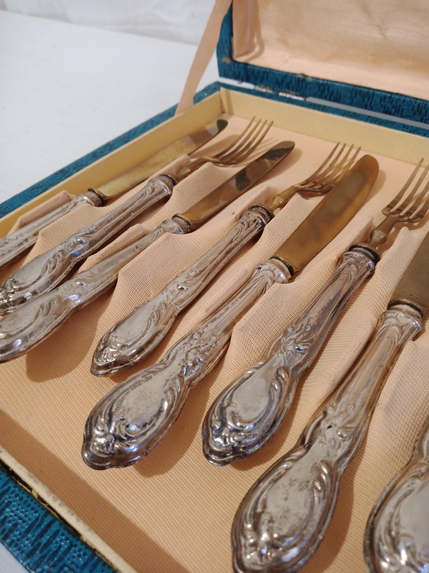 Servizio Posate da Dolce in Argento 800 - Perfetto Regalo vintage