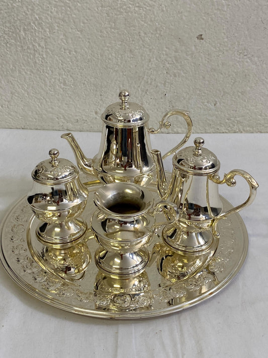 Servizio da Tè Vintage Placcato Argento | Stile Edoardiano