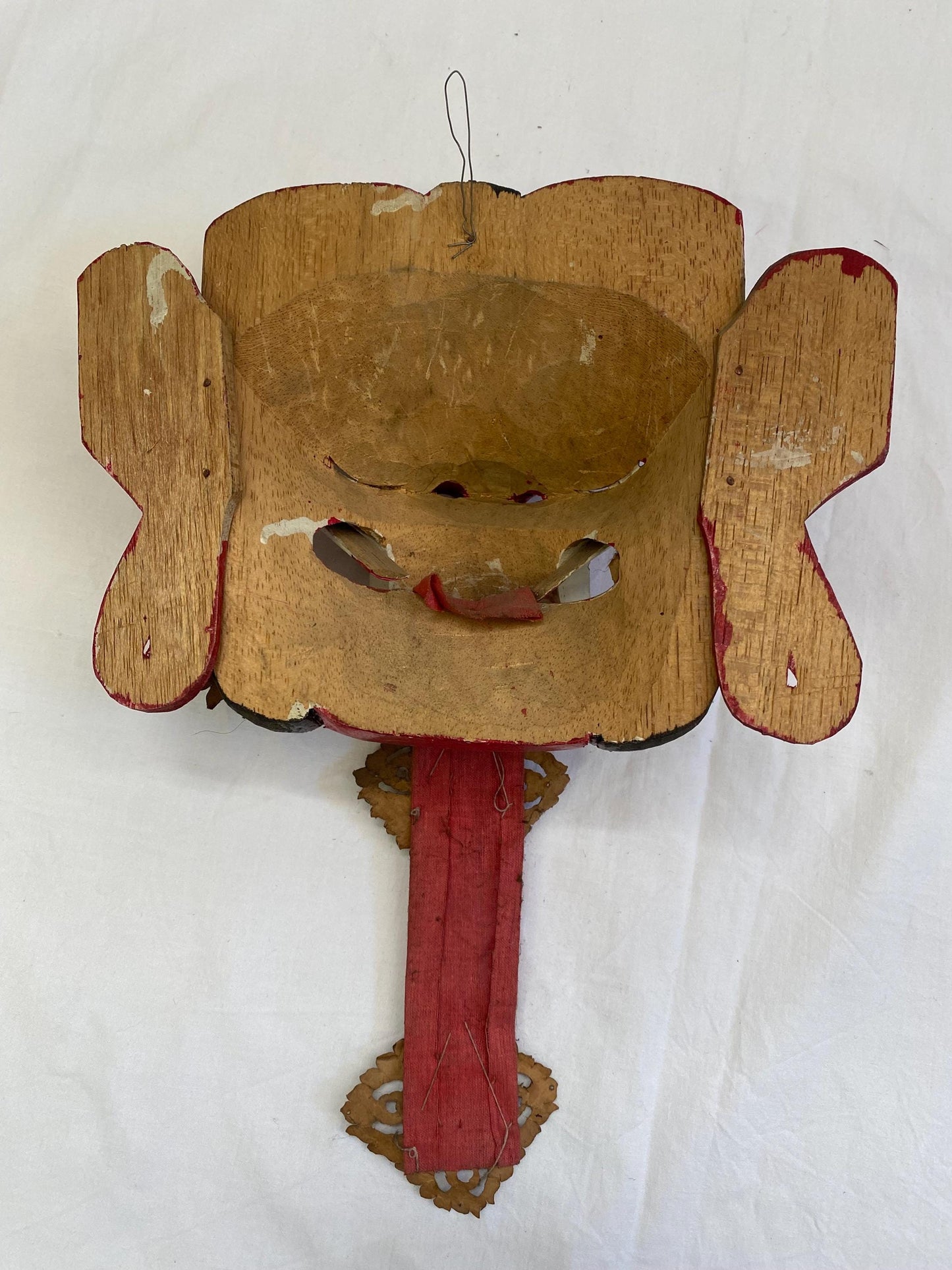 Maschera da Demone Tribale Balinese - Maschera da Diavolo Dipinta a Mano - Rangda Strega Malvagia