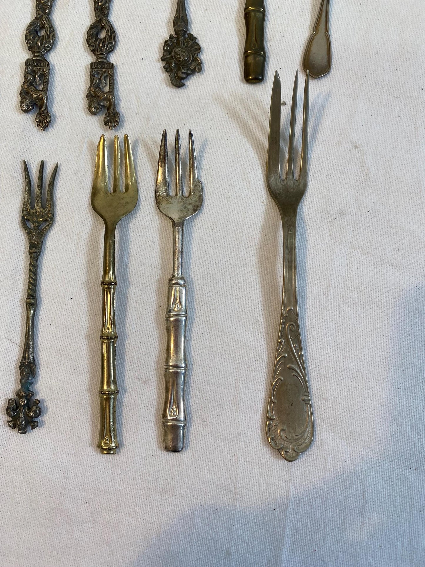 Set di 15 Forchette Vintage in Argento Placcato - Eleganti e da Collezione
