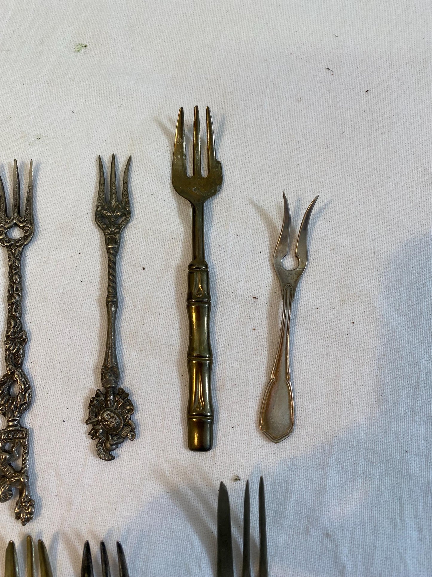 Set di 15 Forchette Vintage in Argento Placcato - Eleganti e da Collezione