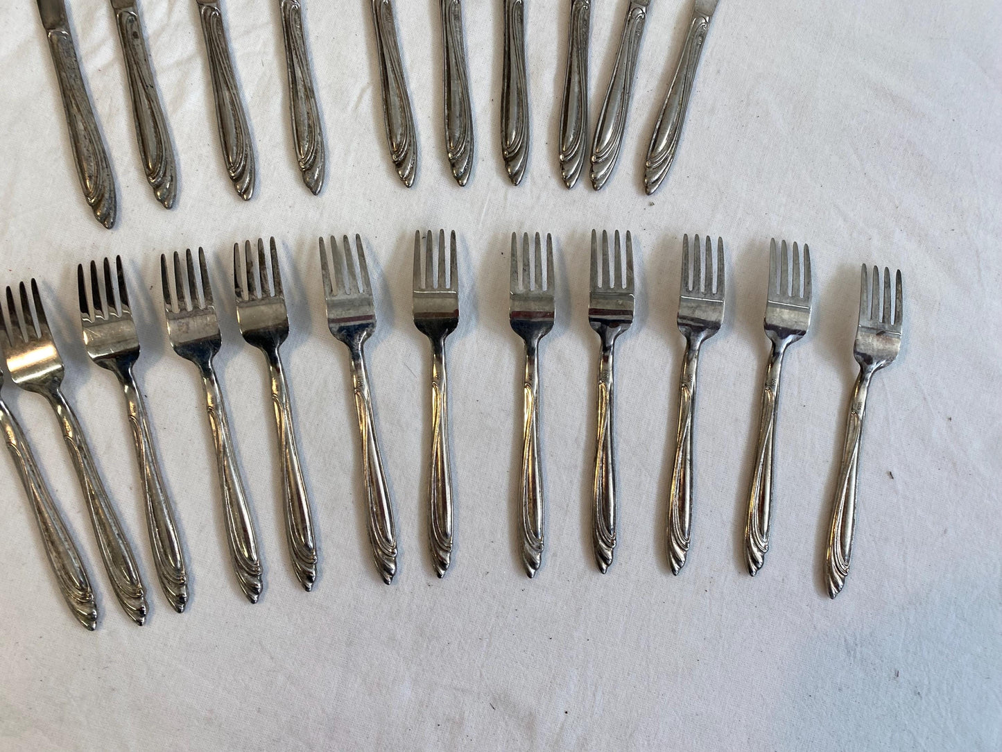 Servizio Completo di Posate Vintage in Argento 800 per 6 Persone + Pezzi Extra