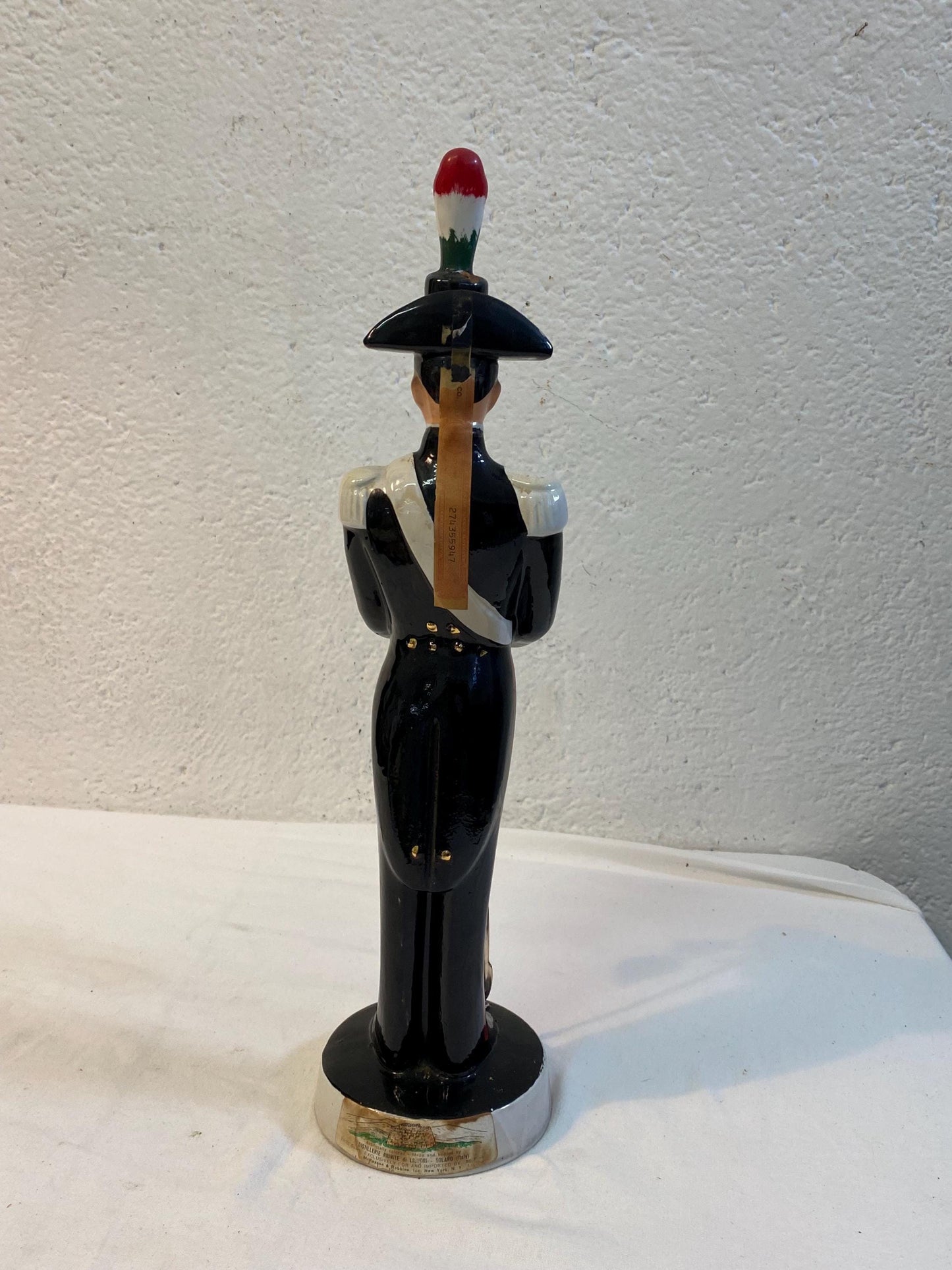 Rare Galliano Carabinieri Soldato 33" Liquor Display Bar Decanter