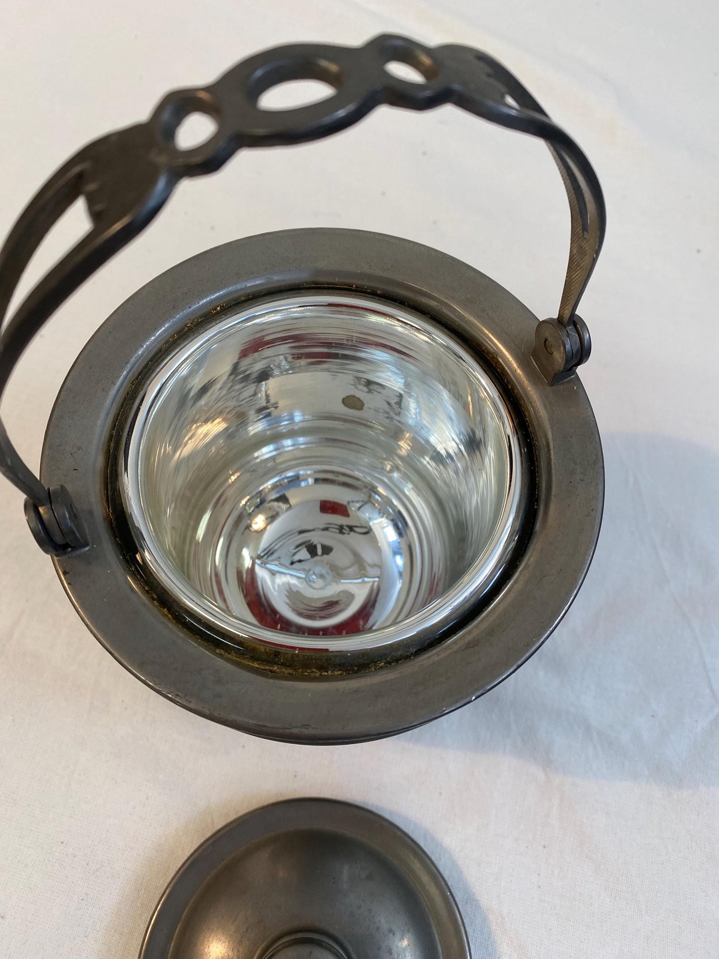 Secchiello per Ghiaccio Vintage in Peltro  Elegante e Pratico