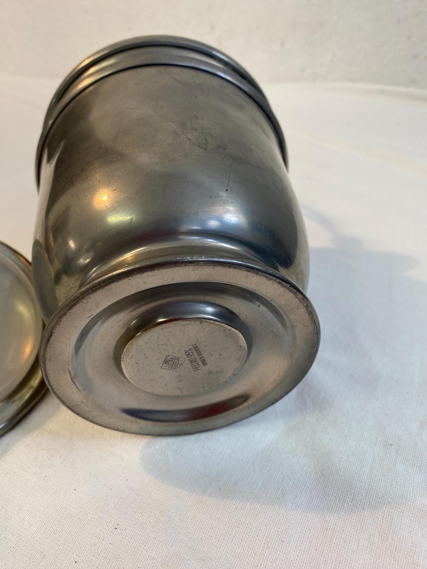 Secchiello per Ghiaccio Vintage in Peltro  Elegante e Pratico