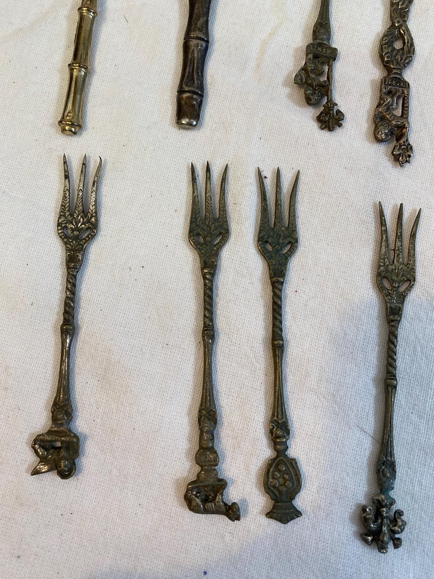 Set di 15 Forchette Vintage in Argento Placcato - Eleganti e da Collezione