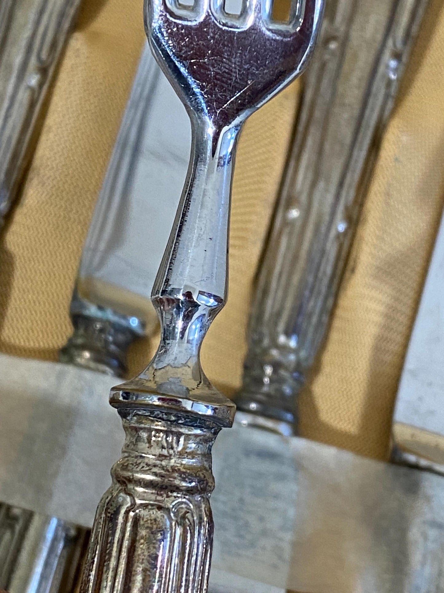 Servizio di Posate per 12 Persone Vintage Argento 800 lama acciaio Solingen