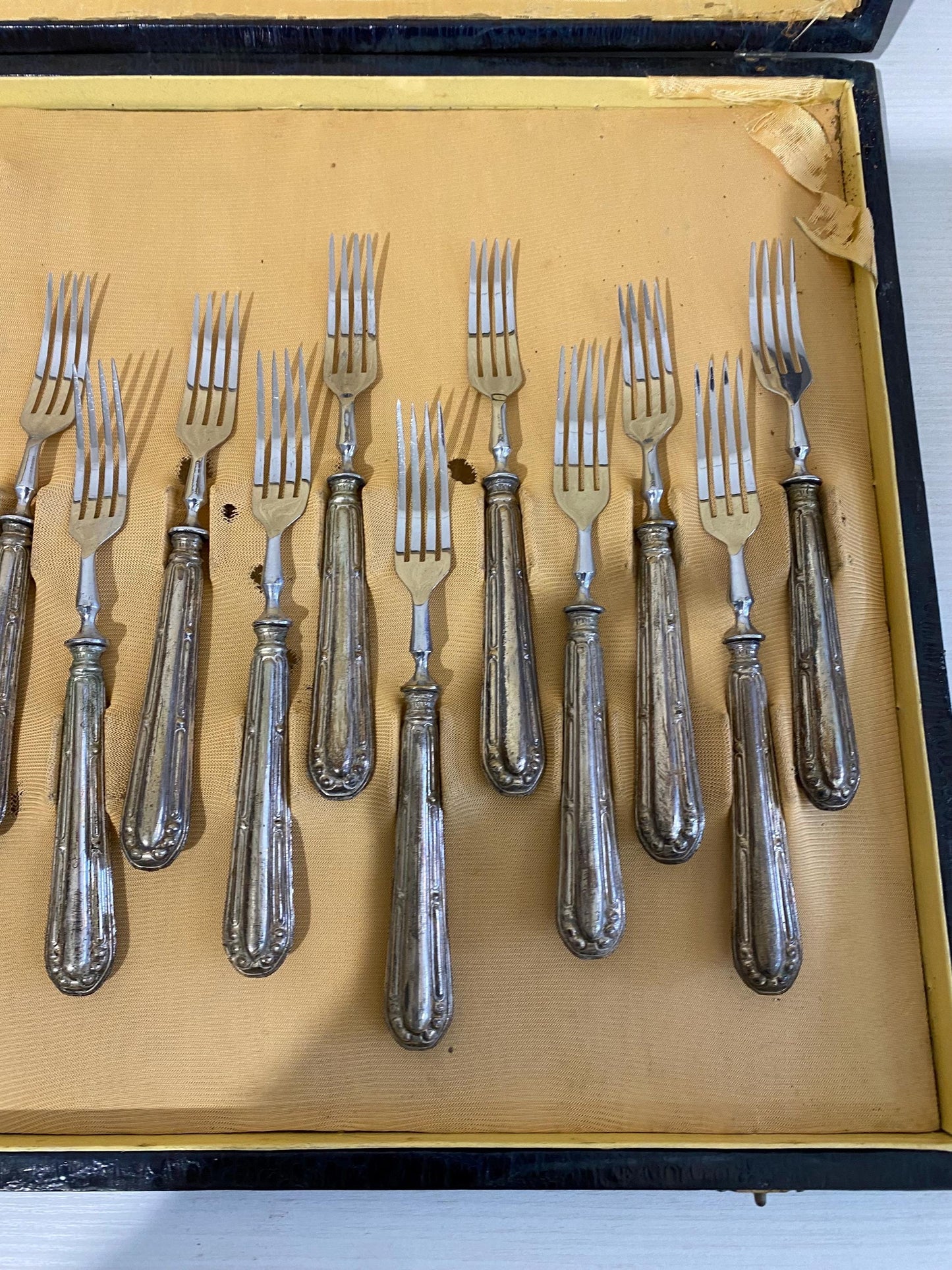Servizio di Posate per 12 Persone Vintage Argento 800 lama acciaio Solingen