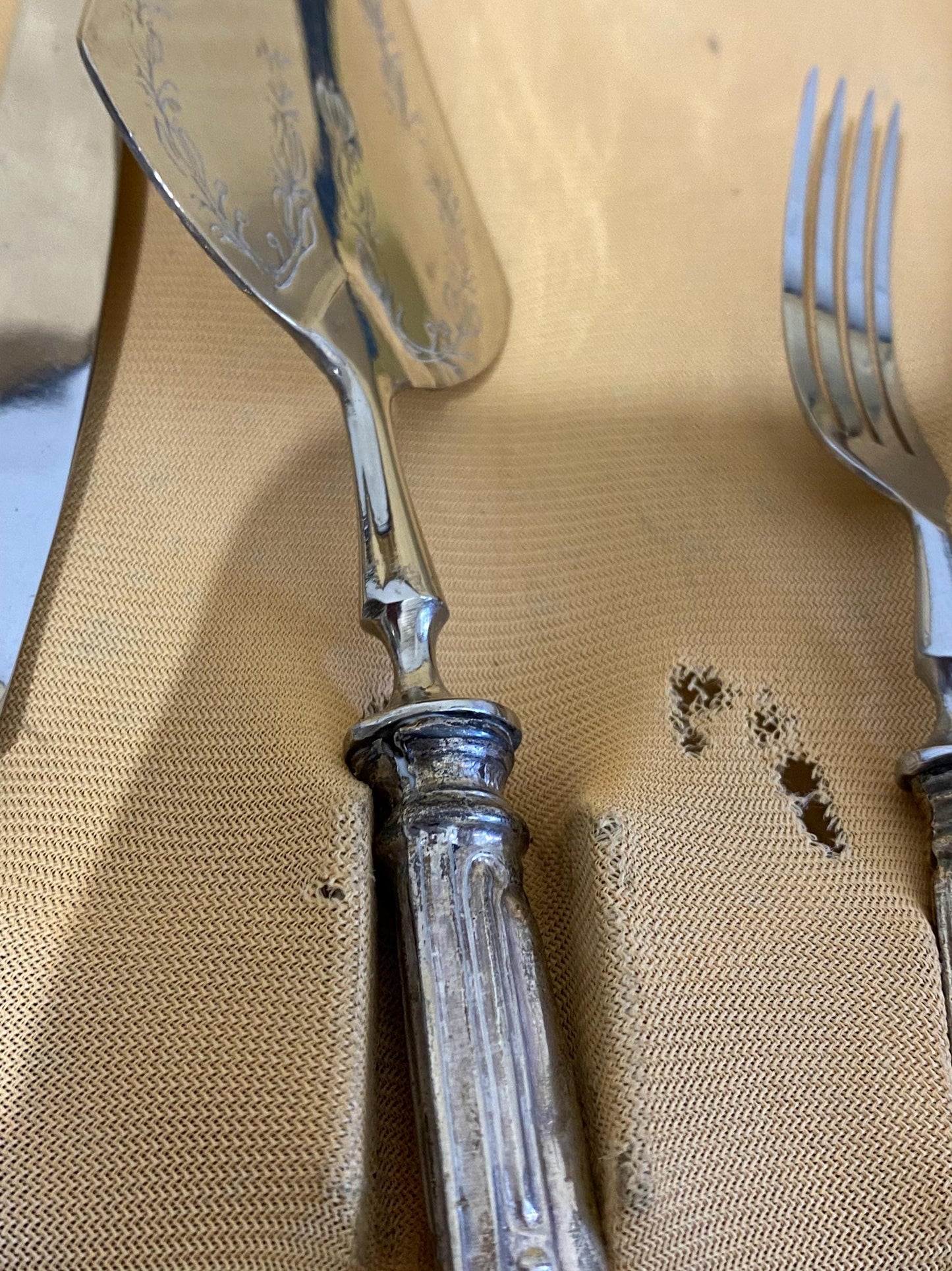 Servizio di Posate per 12 Persone Vintage Argento 800 lama acciaio Solingen