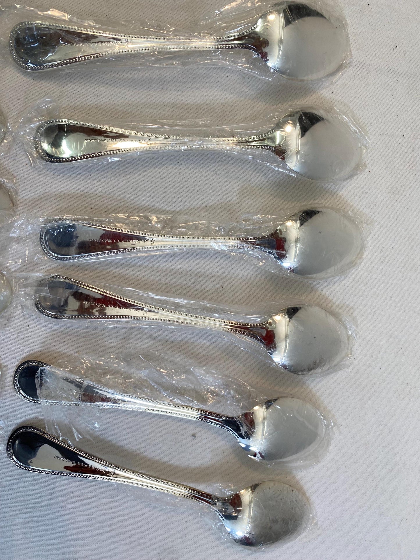 Set di 12 cucchiai in argento placcato Martian E.P.S.S 18-10, Made in Japan Nuovi mai usati