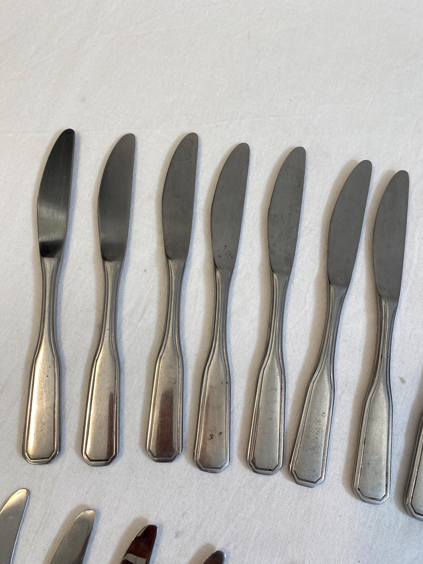 Set di Coltelli in Acciaio Vintage 10 Coltelli da 20 cm + 12 Coltelli da 21 cm