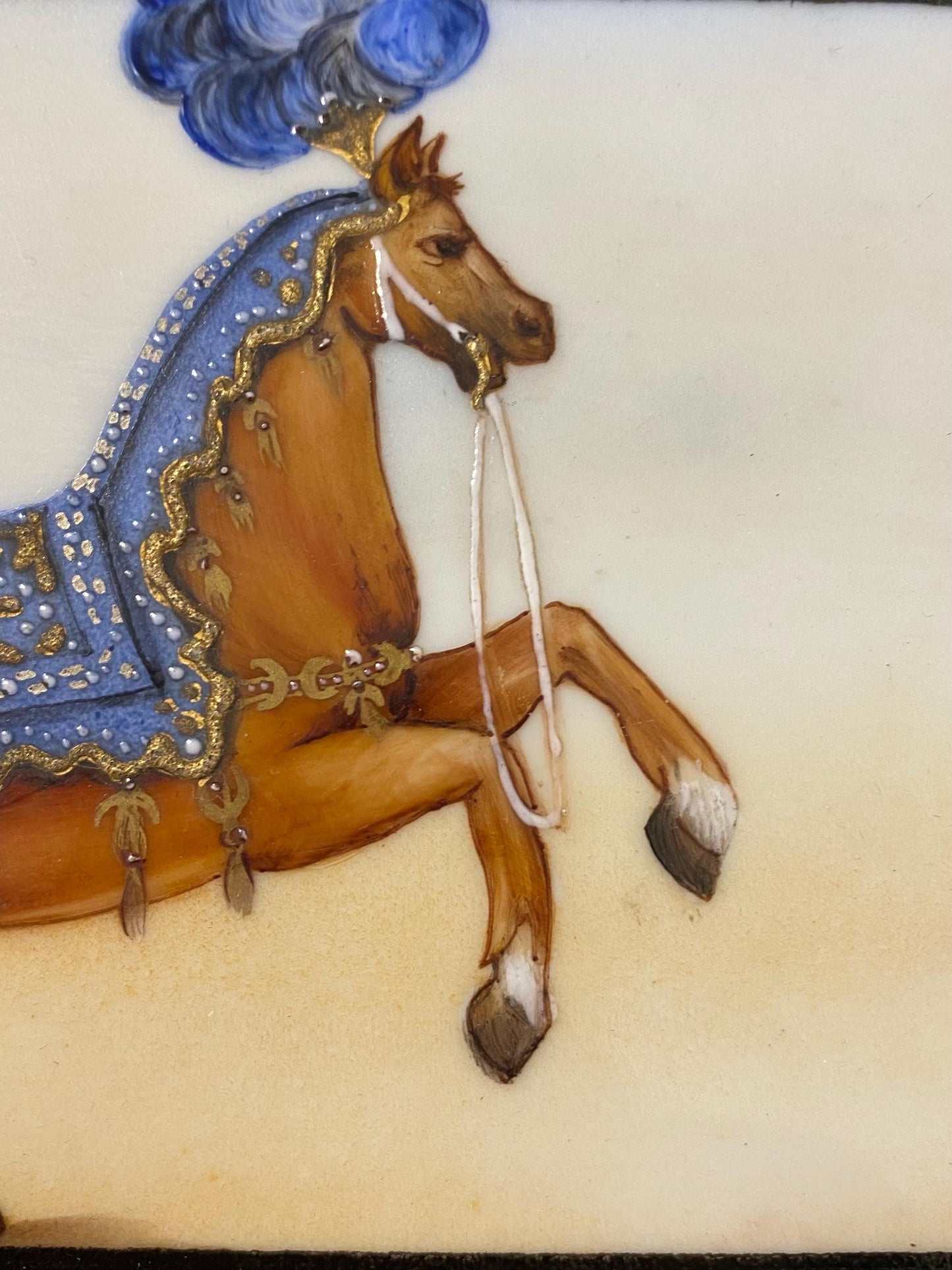 Portacenere Dipinto a Mano "Bianca Maria" - Porcellana Italiana Vintage - 19,50x16x4 cm (7.7"x6.3"x1.6")