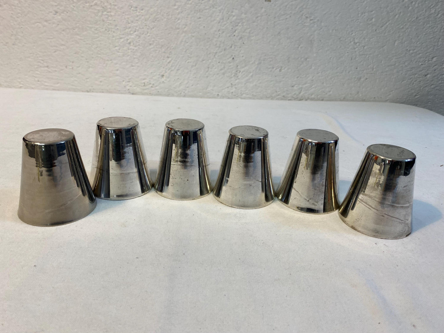 Bicchieri Placcati Argento Set 6 Pezzi - Eleganti e Versatili per Uso o Decorazione
