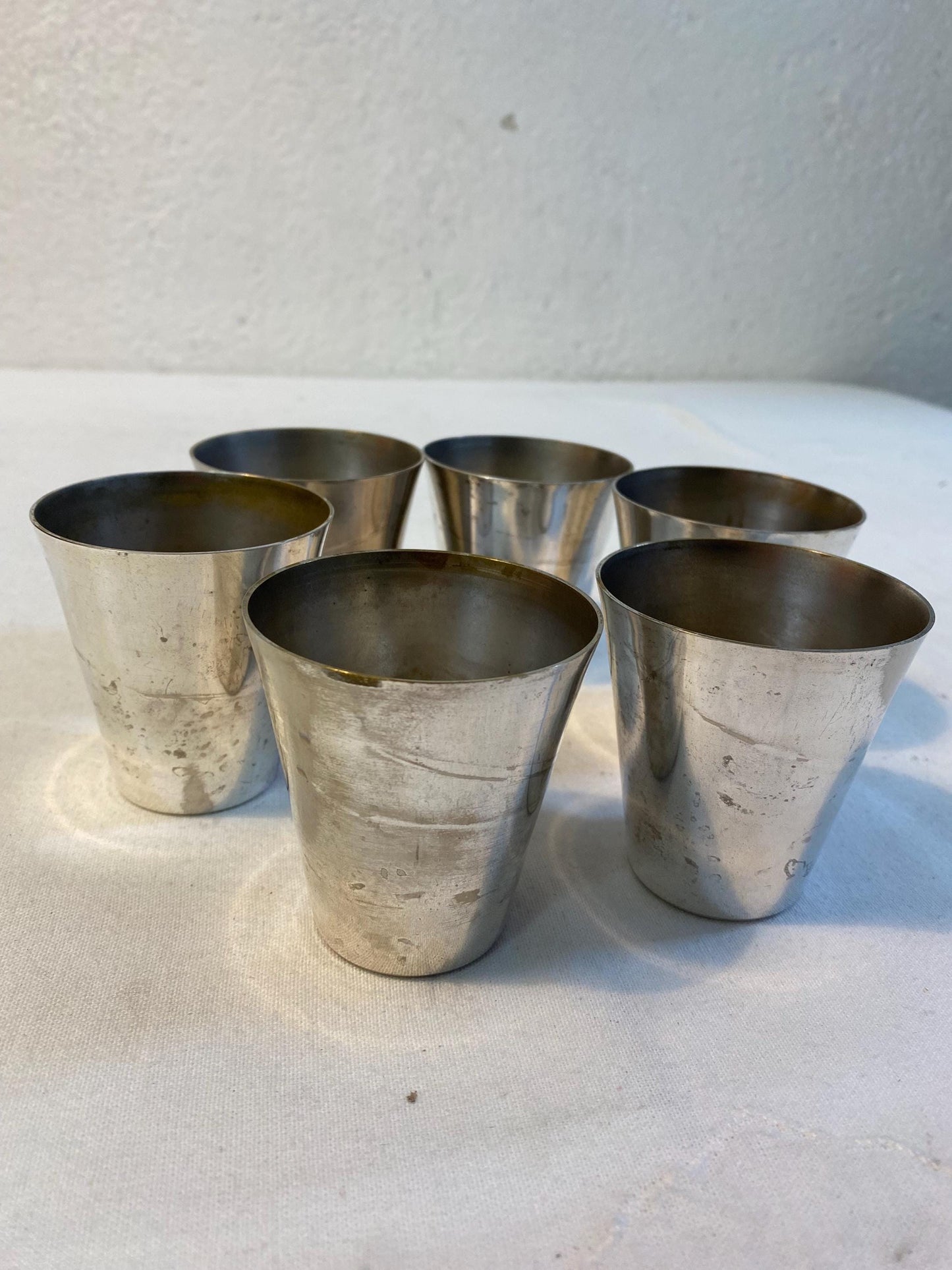 Bicchieri Placcati Argento Set 6 Pezzi - Eleganti e Versatili per Uso o Decorazione