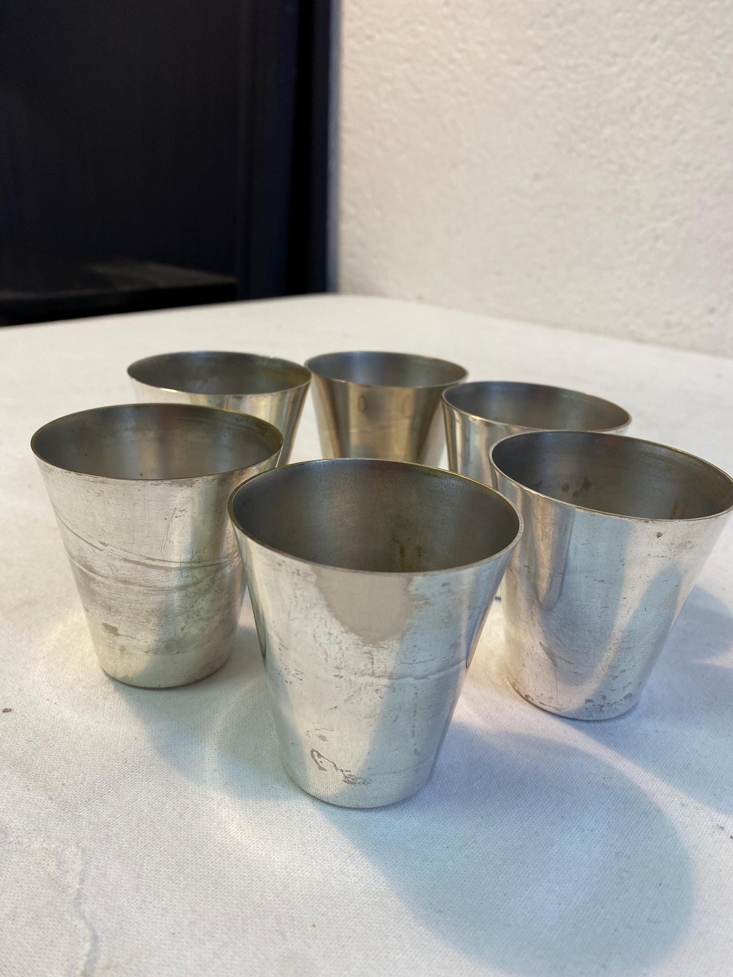 Bicchieri Placcati Argento Set 6 Pezzi - Eleganti e Versatili per Uso o Decorazione