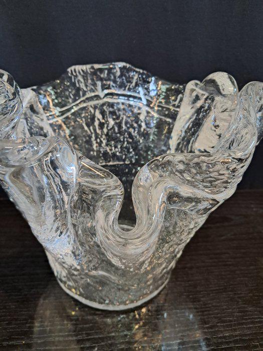 Vaso Vintage in Vetro Anni '70 a Forma di Fazzoletto - Elegante e Unico