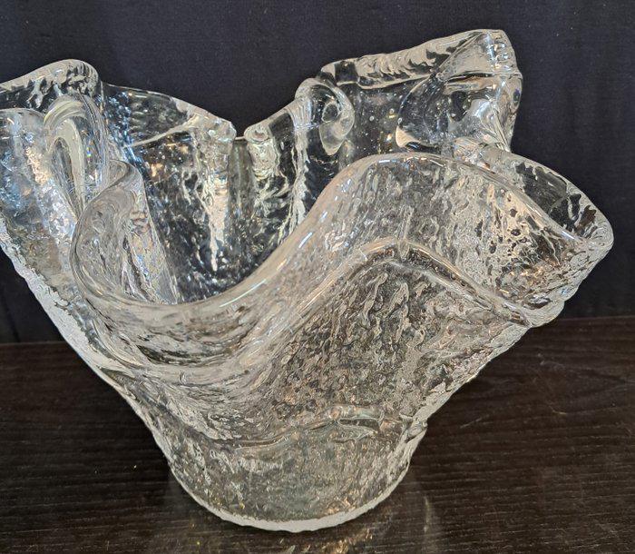 Vaso Vintage in Vetro Anni '70 a Forma di Fazzoletto - Elegante e Unico