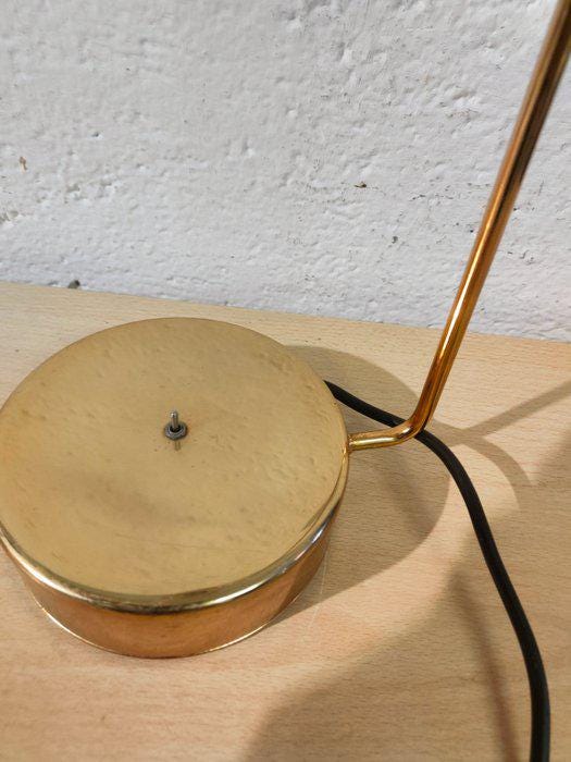 Lampada da Tavolo Vintage in Ottone Dorato con Due Intensità Luminose - 52,5x18,5x14,5 cm