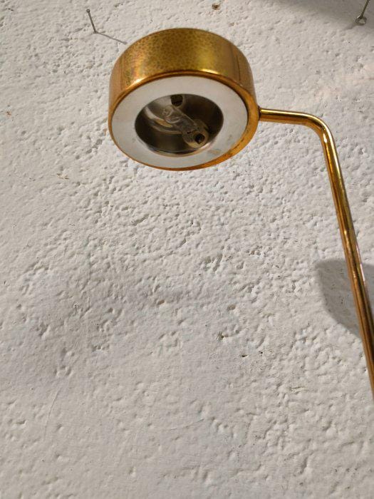 Lampada da Tavolo Vintage in Ottone Dorato con Due Intensità Luminose - 52,5x18,5x14,5 cm