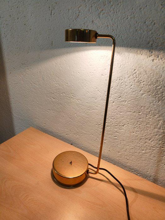 Lampada da Tavolo Vintage in Ottone Dorato con Due Intensità Luminose - 52,5x18,5x14,5 cm