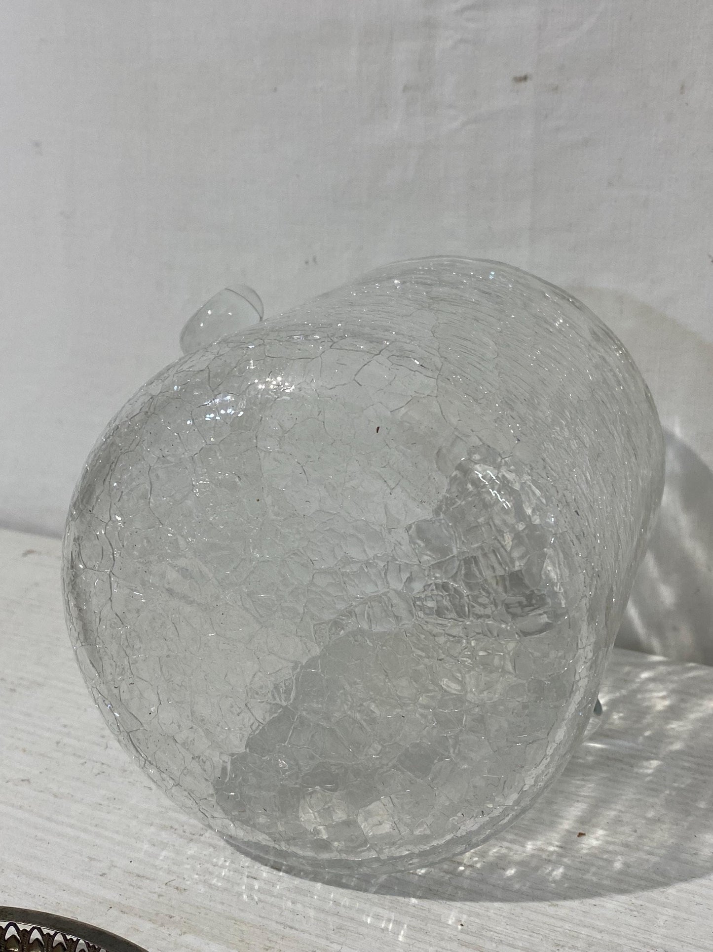 Secchiello per Ghiaccio Mid-Century Italiano Placcato Argento con Pinza - Elegante Design Vintage - 12,5x12,5 cm (4.9"x4.9")