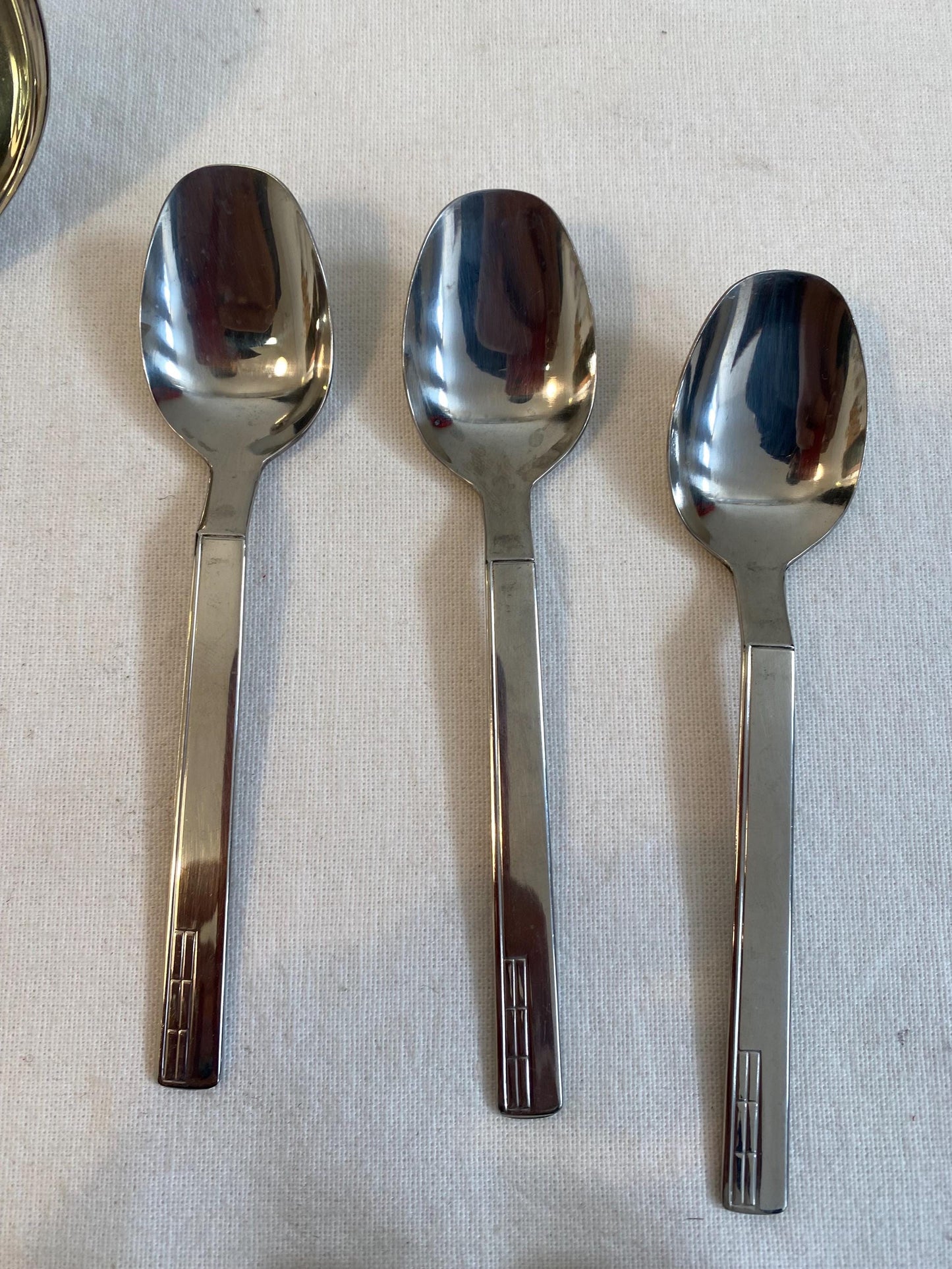 Set di Posate Pinti Inox 18/10 - 12 Cucchiaini e Mestolo - Alta Qualità Made in Italy