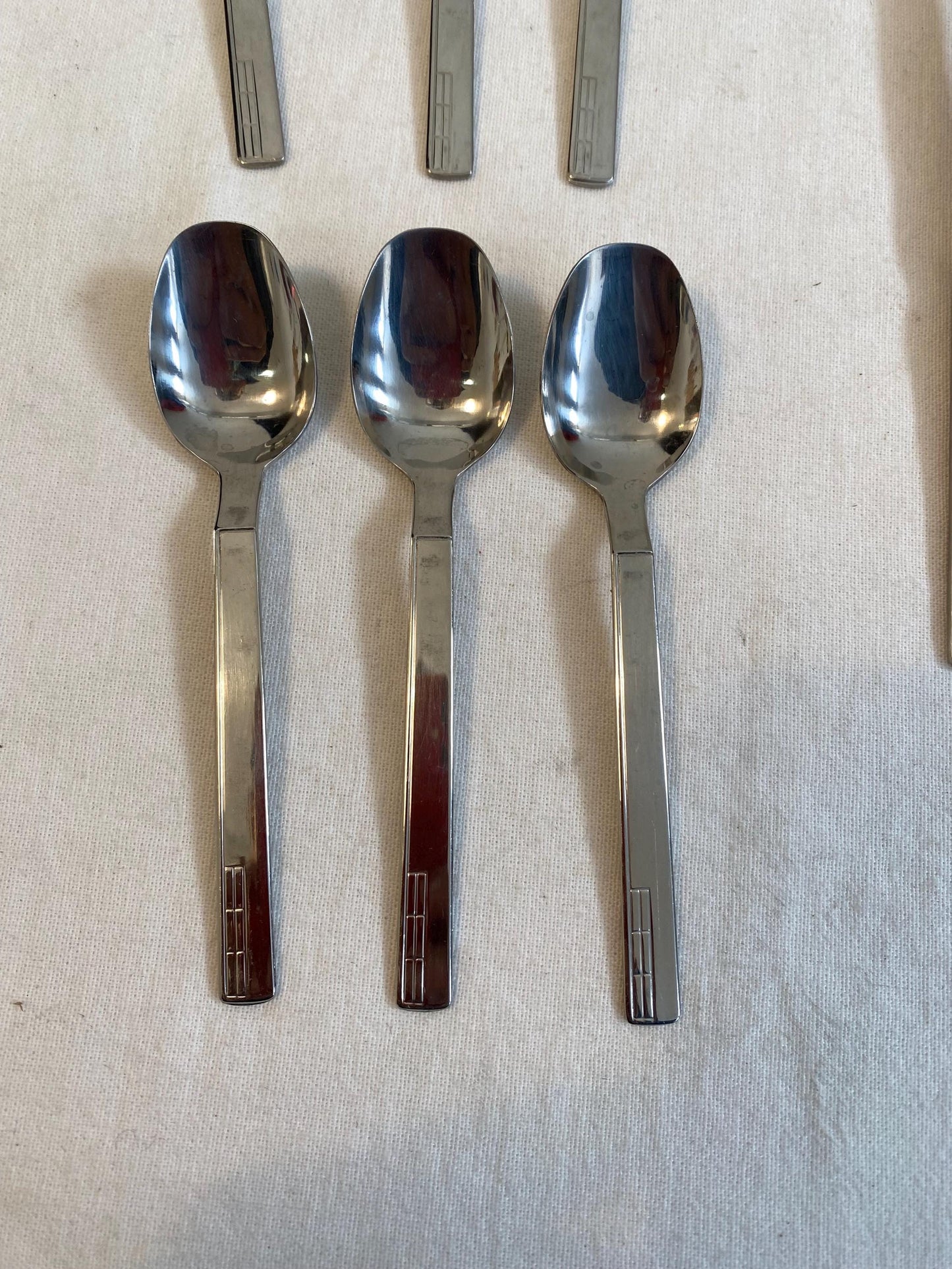 Set di Posate Pinti Inox 18/10 - 12 Cucchiaini e Mestolo - Alta Qualità Made in Italy