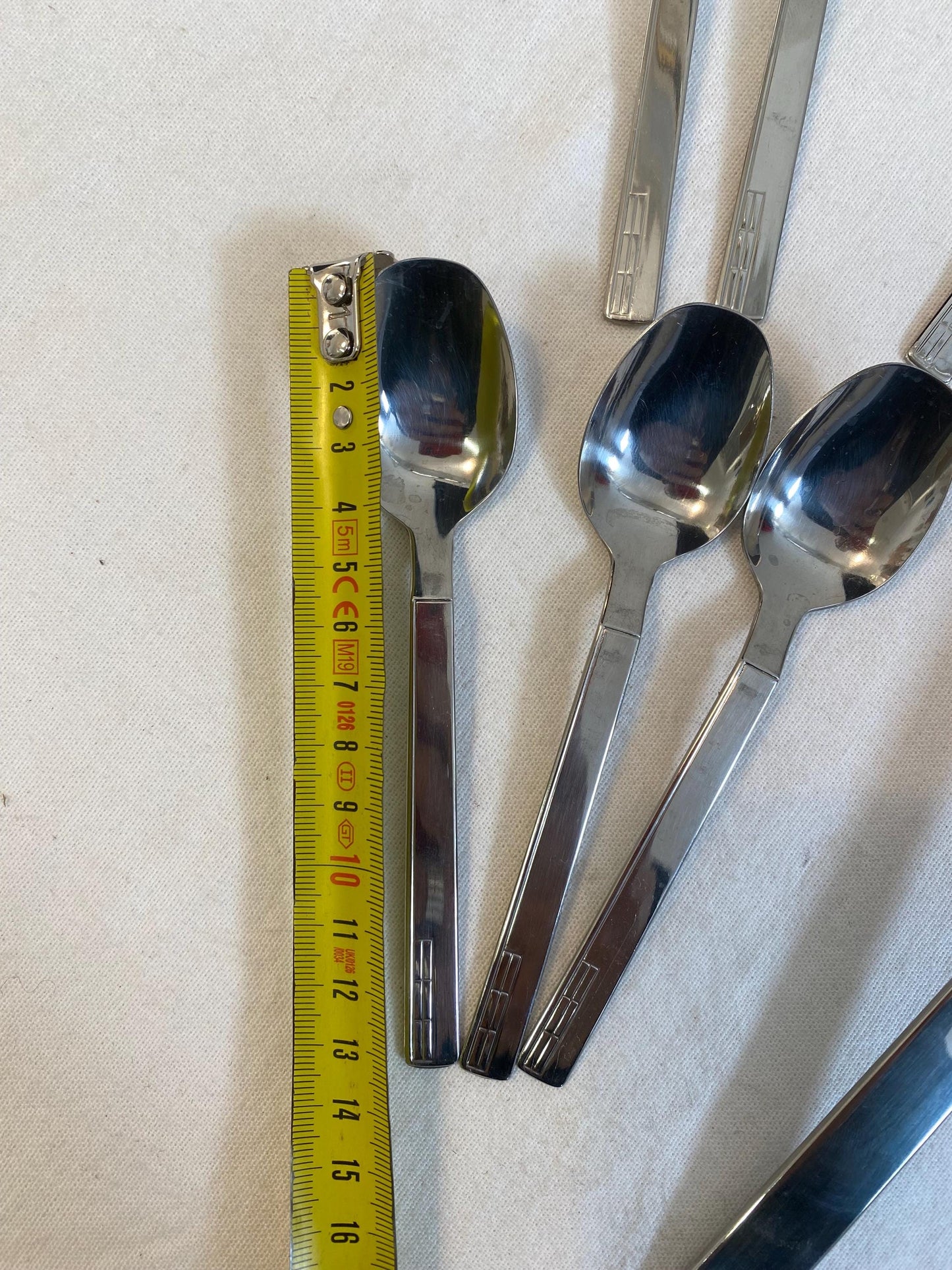 Set di Posate Pinti Inox 18/10 - 12 Cucchiaini e Mestolo - Alta Qualità Made in Italy