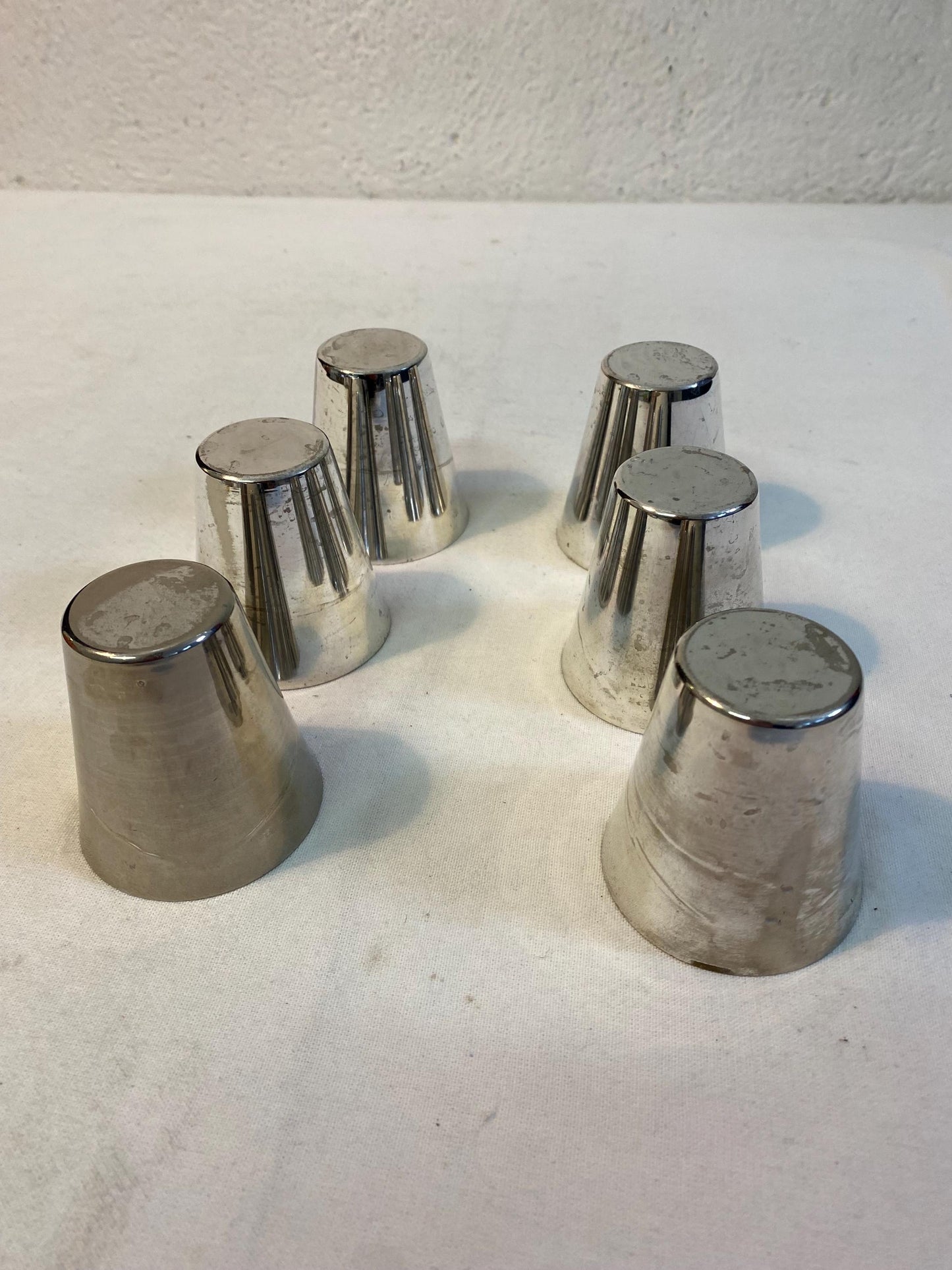 Bicchieri Placcati Argento Set 6 Pezzi - Eleganti e Versatili per Uso o Decorazione