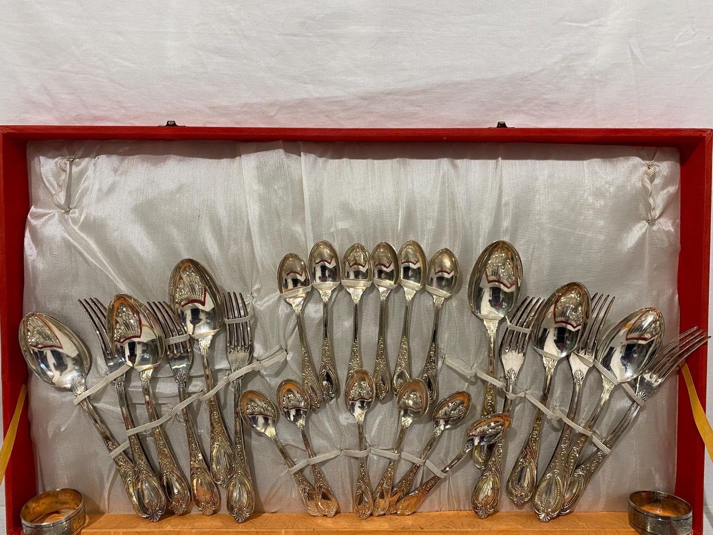 Servizio di Posate Vintage in Argento 800 Placcato, 48 Pezzi con Scatola Originale e Accessori